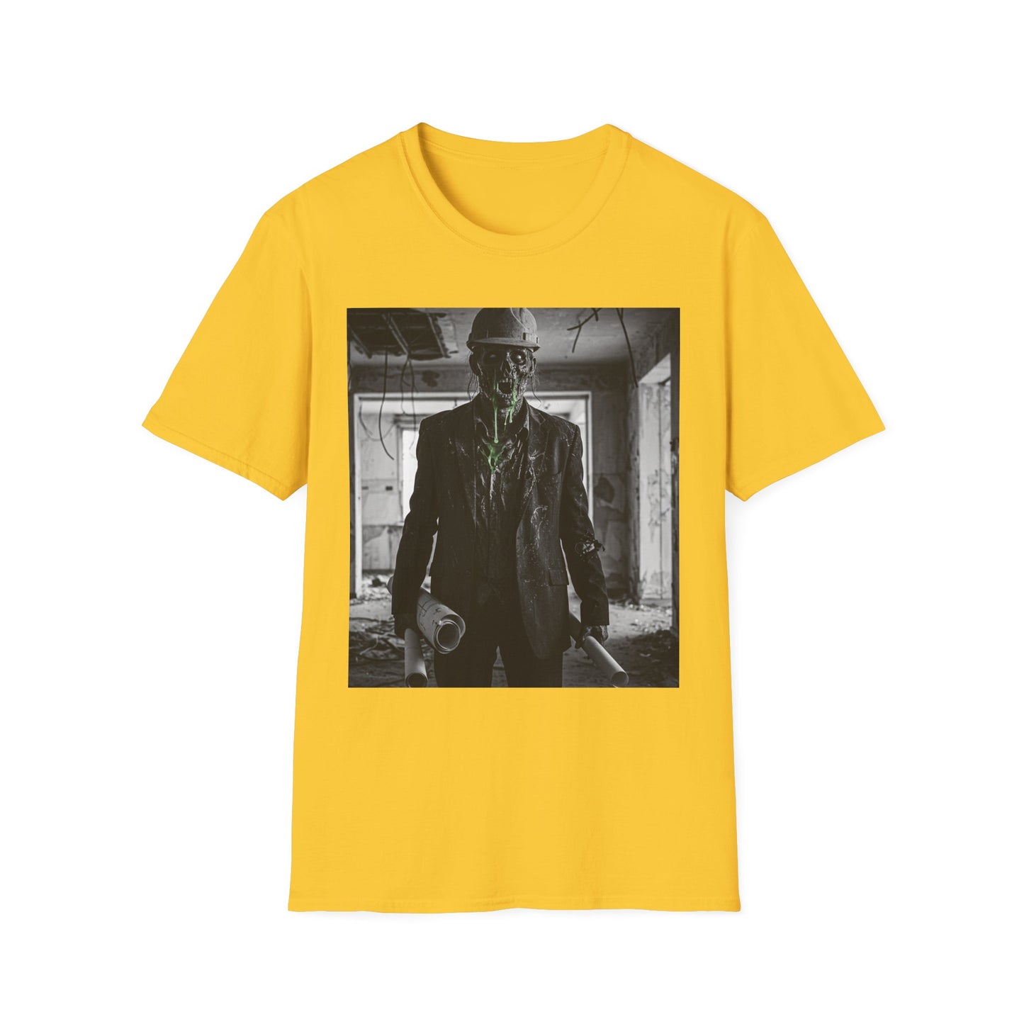 Unisex Softstyle T-Shirt with Creepy Monster Design - Perfect for Halloween and Horror Fans