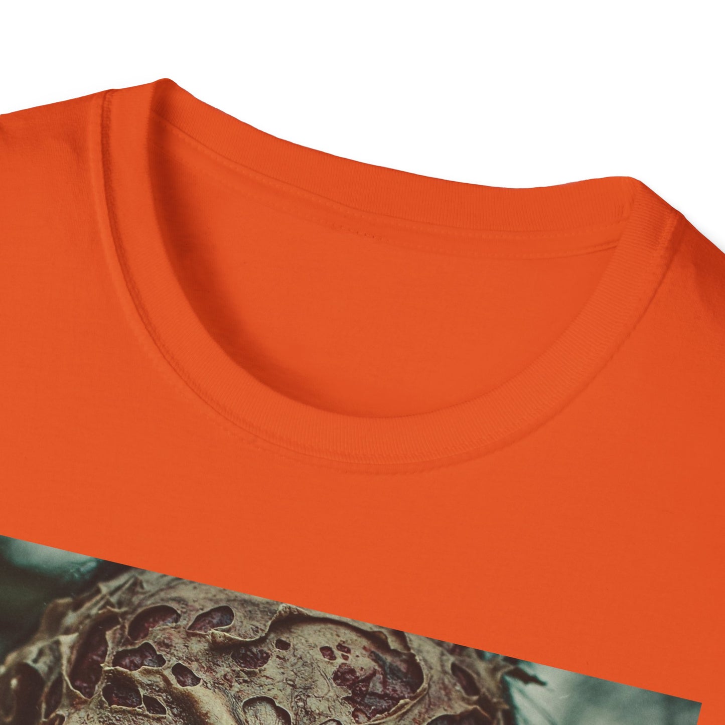 Apocalyptic Portrait Tee, bold, decaying zombie graphic