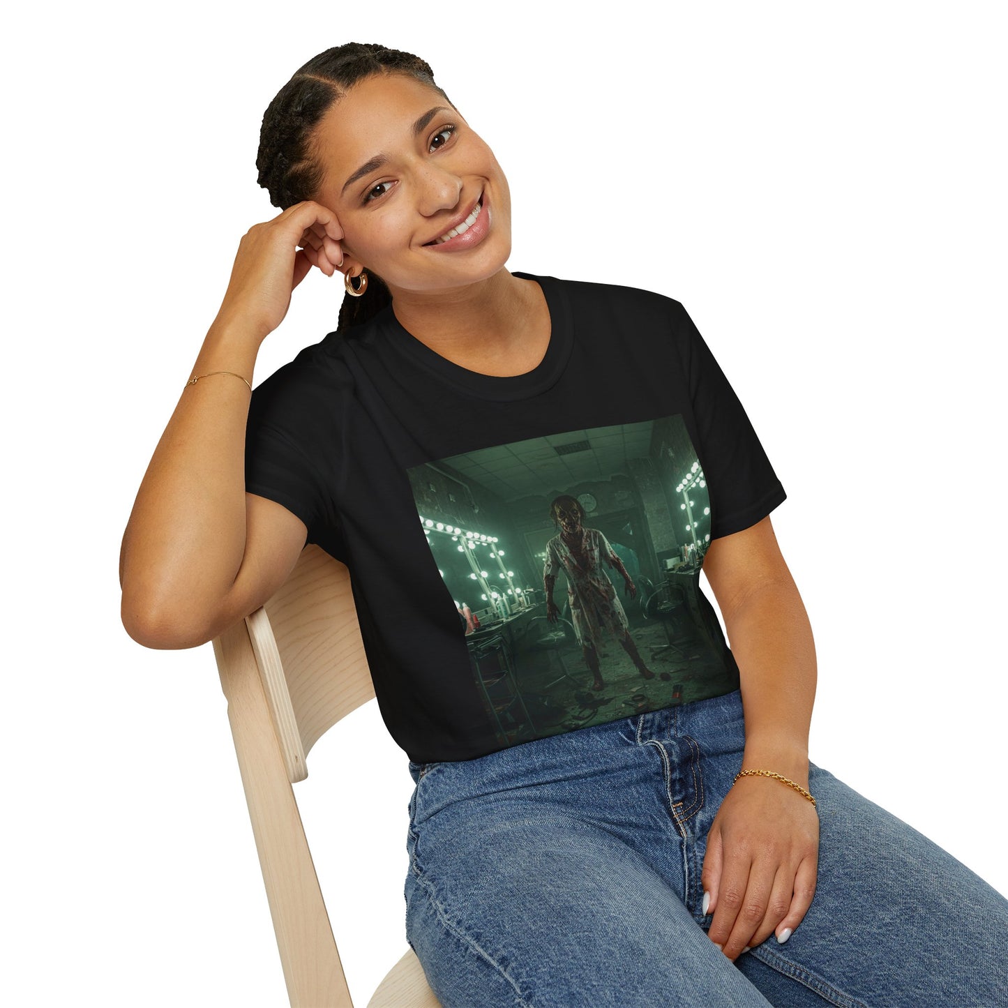 Creepy Horror Unisex Softstyle T-Shirt - Perfect for Halloween