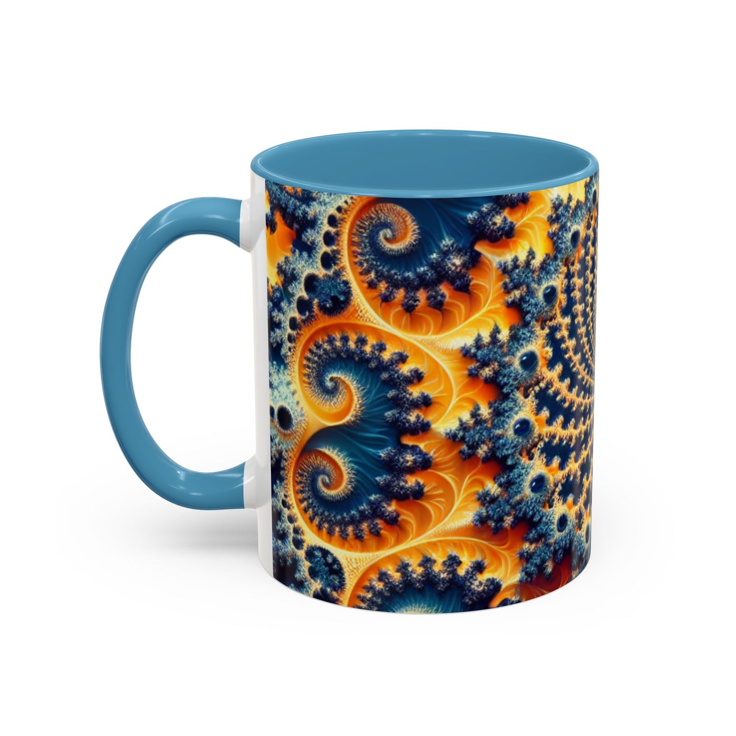 Vibrant Abstract Accent Coffee Mug - Unique 11 & 15oz Design for Art Lovers