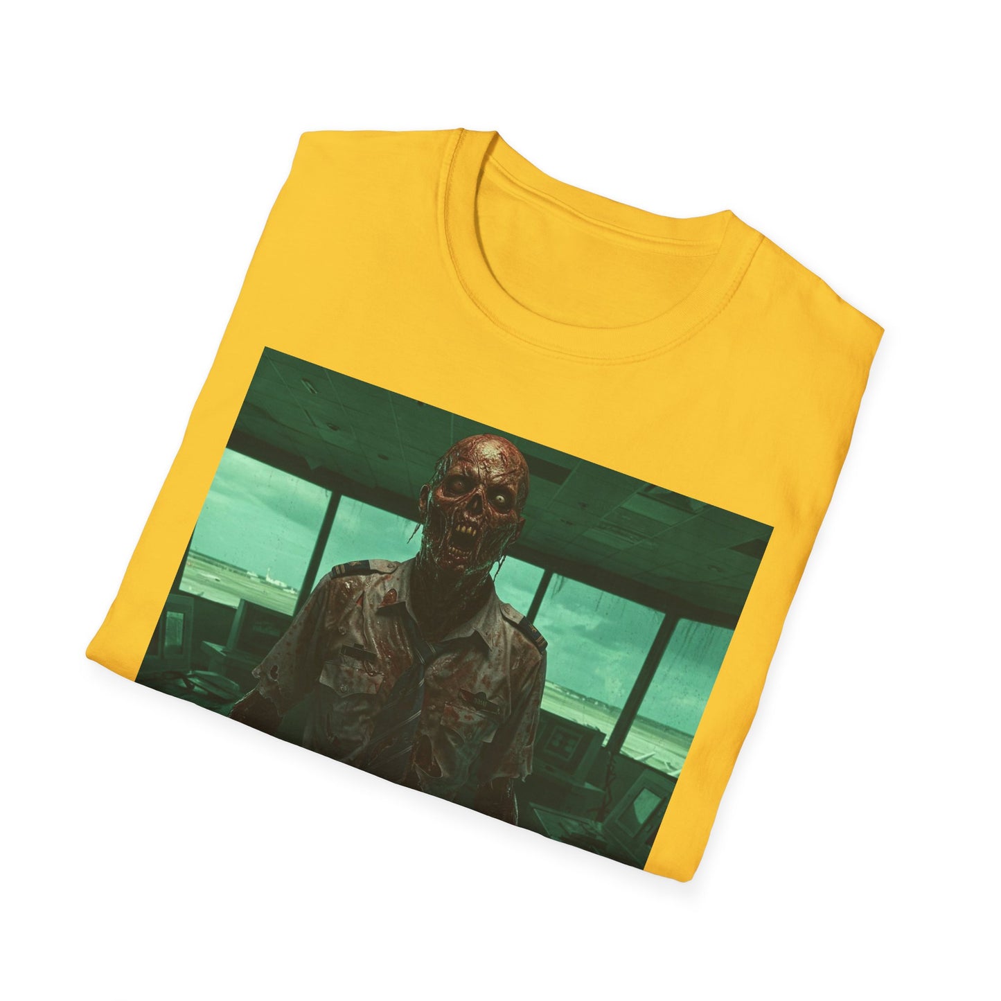 Unisex Softstyle Zombie Graphic Tee - Perfect for Halloween and Horror Fans
