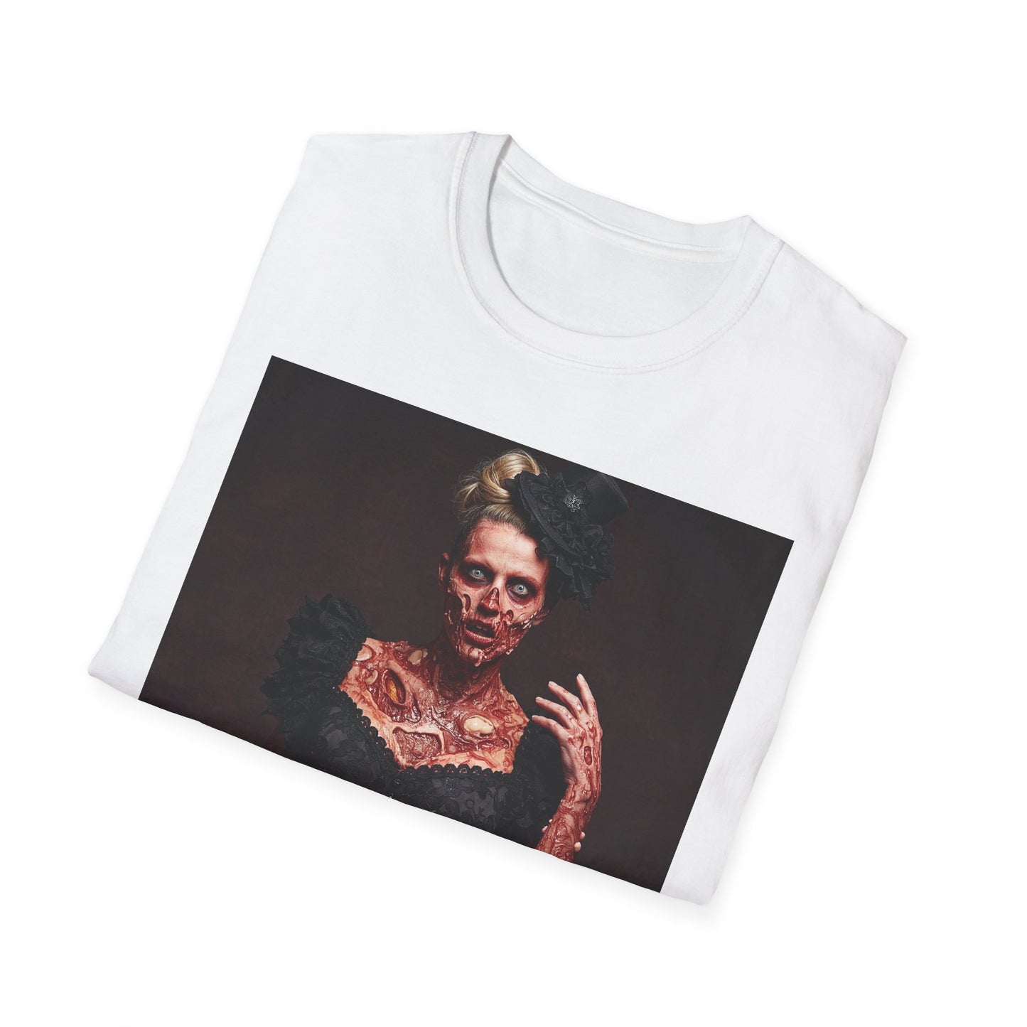Apocalyptic Portrait Tee, bold, decaying zombie graphic