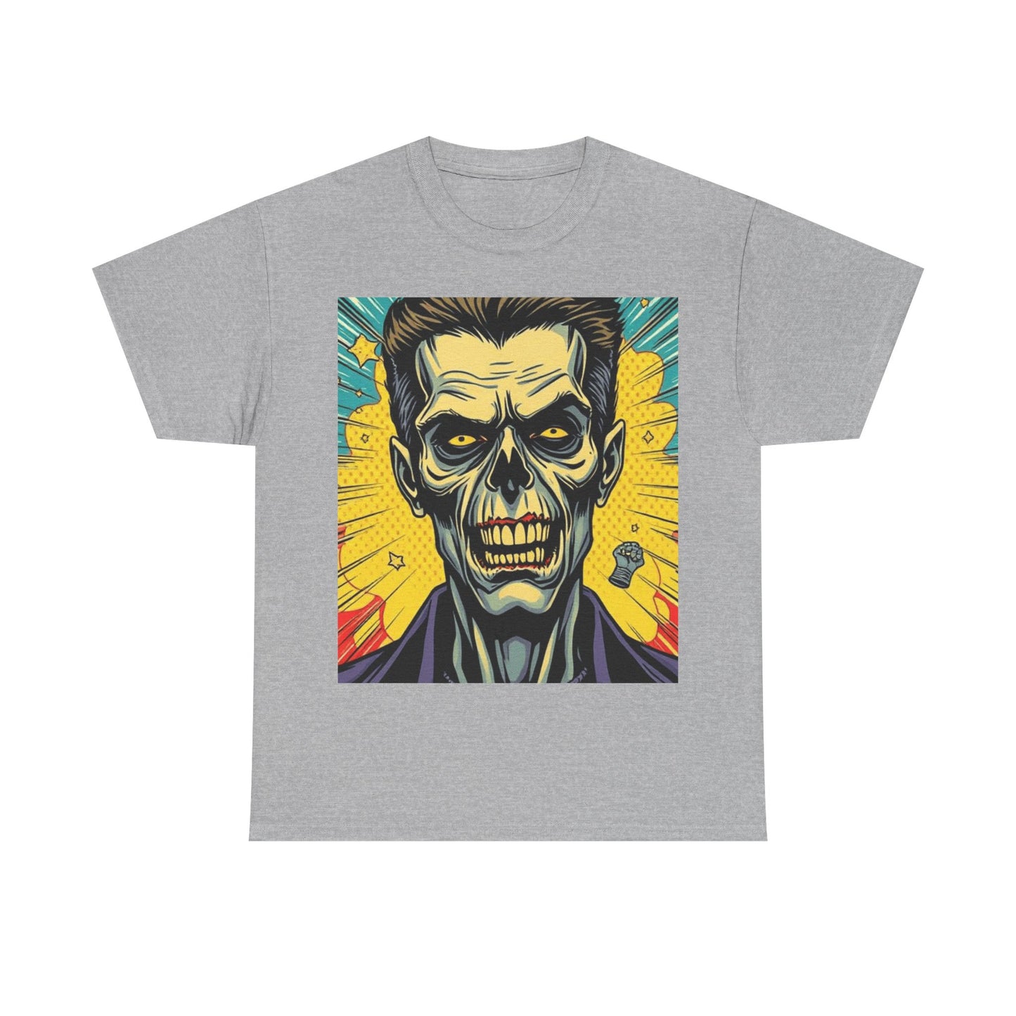 UK - Retro Skull Graphic Unisex Heavy Cotton Tee