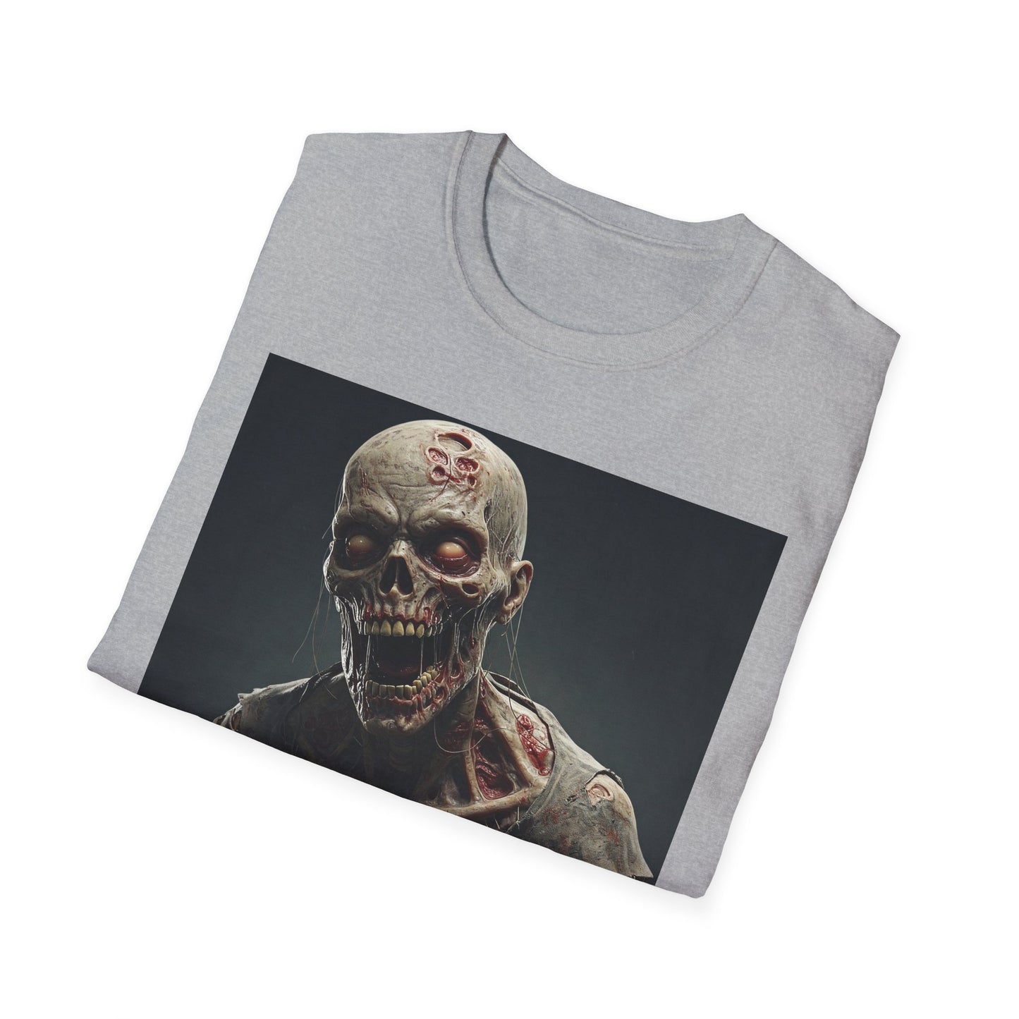 Zombie Graphic Unisex Softstyle T-Shirt | Perfect for Halloween and Horror Fans