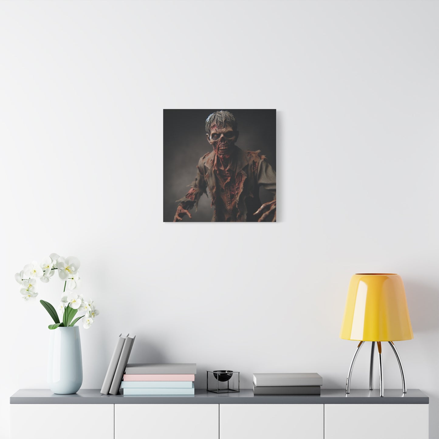 Zombie Art Canvas - Horror Wall Decor for Halloween