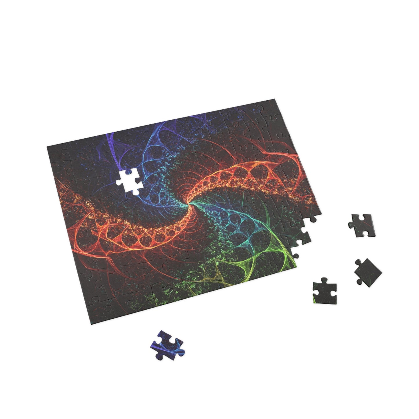 Colorful Fractal Puzzle - 96, 252, 500, 1000-Piece for Mindful Relaxation & Family Fun