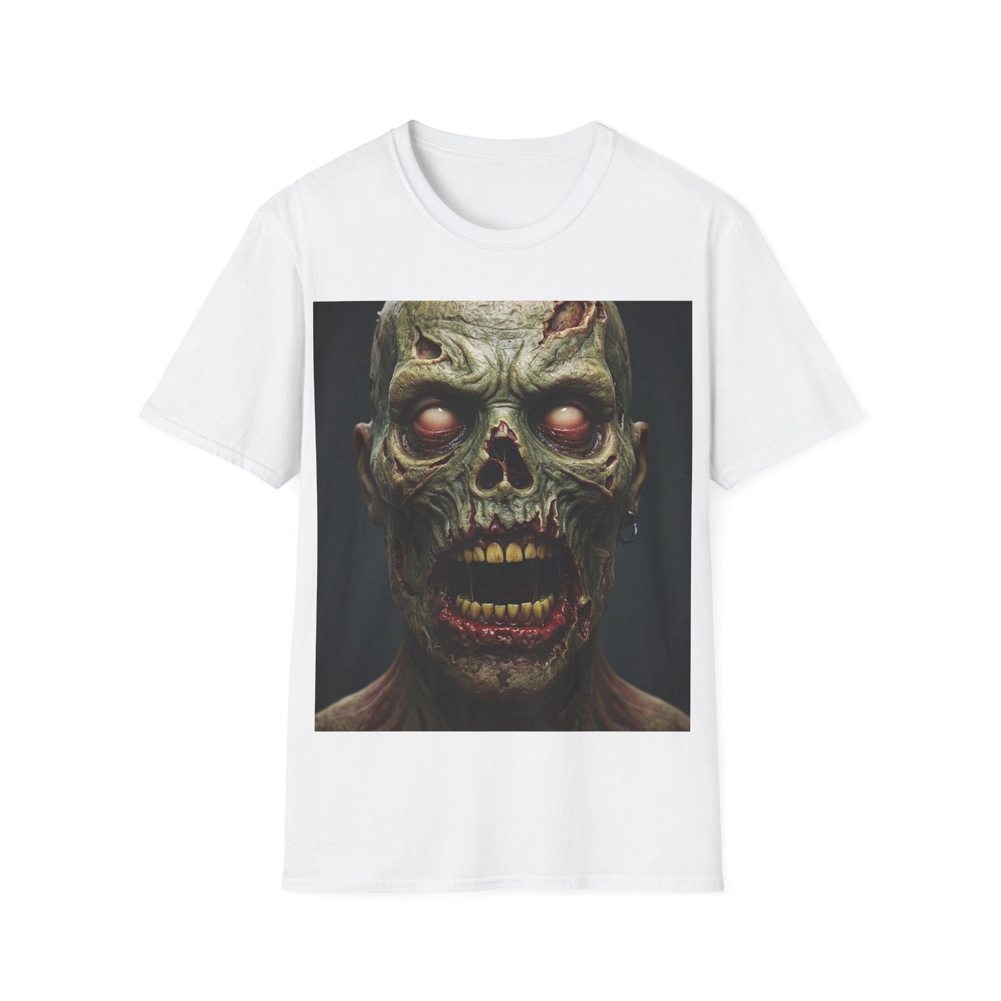 UK - Zombie Apocalypse Apocalyptic Portrait Tee, bold, decaying zombie graphic