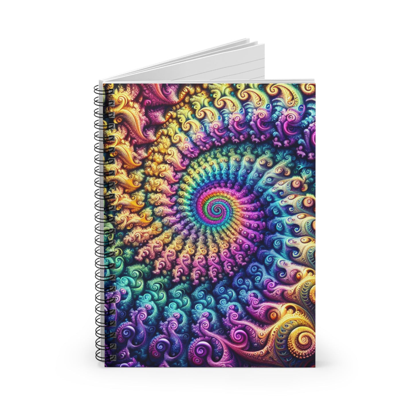 Vibrant Spiral Notebook - Ruled Line Design for Creative Minds