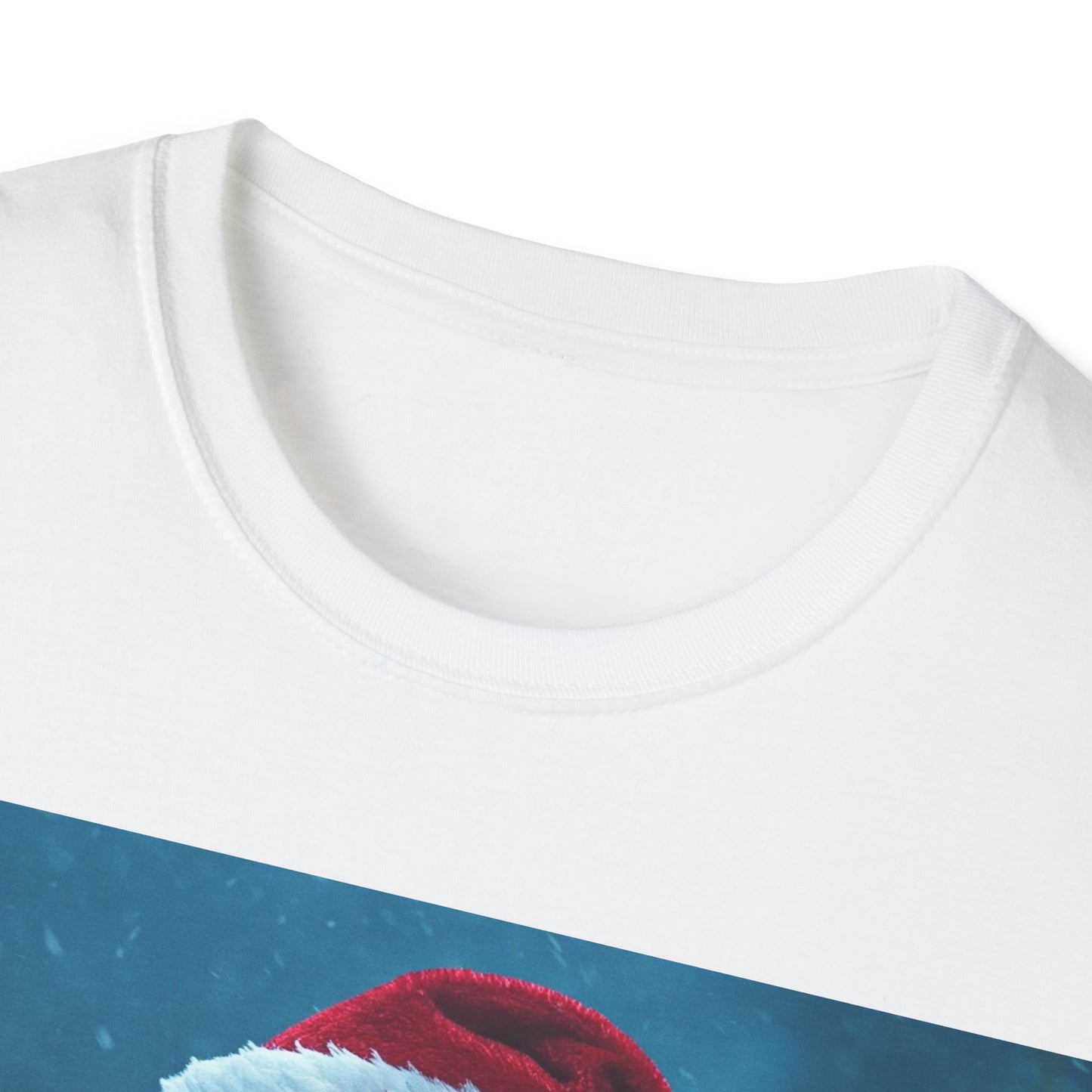 UK - Spooky Christmas Apocalyptic Portrait Tee, bold, decaying zombie graphic cat