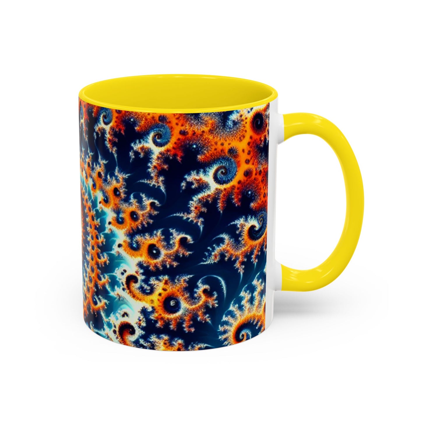 Vibrant Spiral Design Coffee Mug - 11/15oz Ceramic Accent Cup for Art Lovers