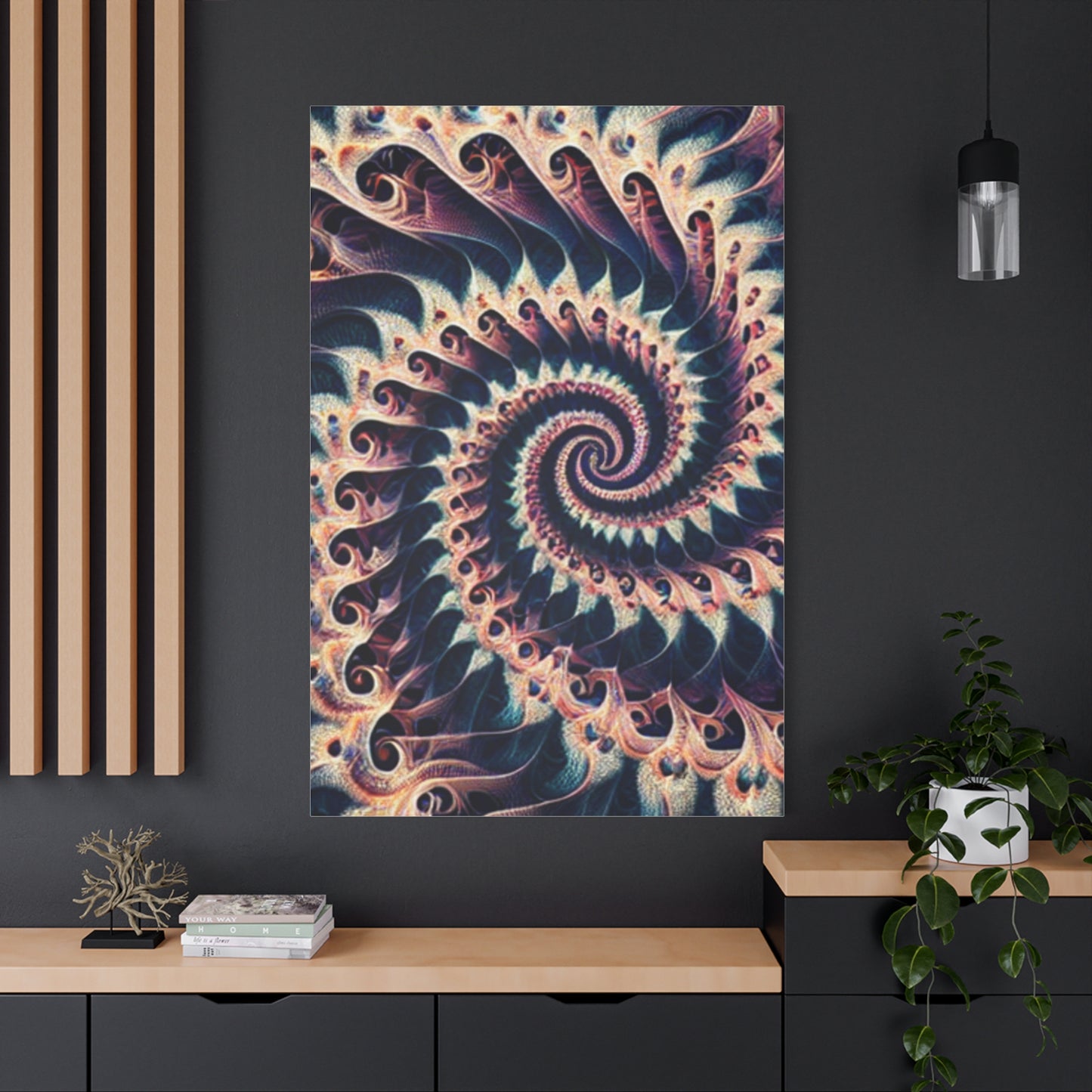 Abstract Spiral Art Canvas Print - Modern Home Decor for Art Lovers