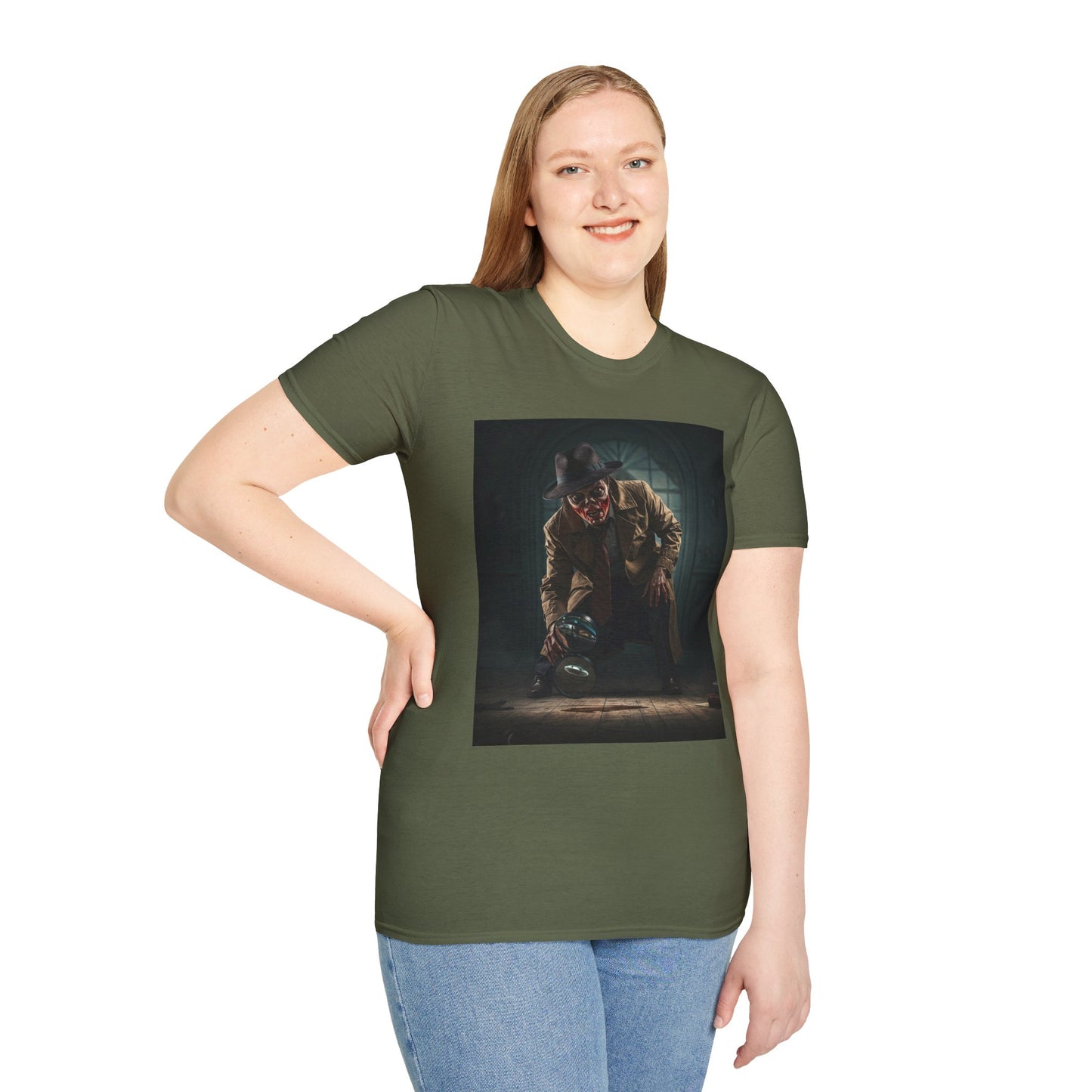 Unisex Horror-Themed Softstyle T-Shirt - Perfect for Halloween and Horror Fans
