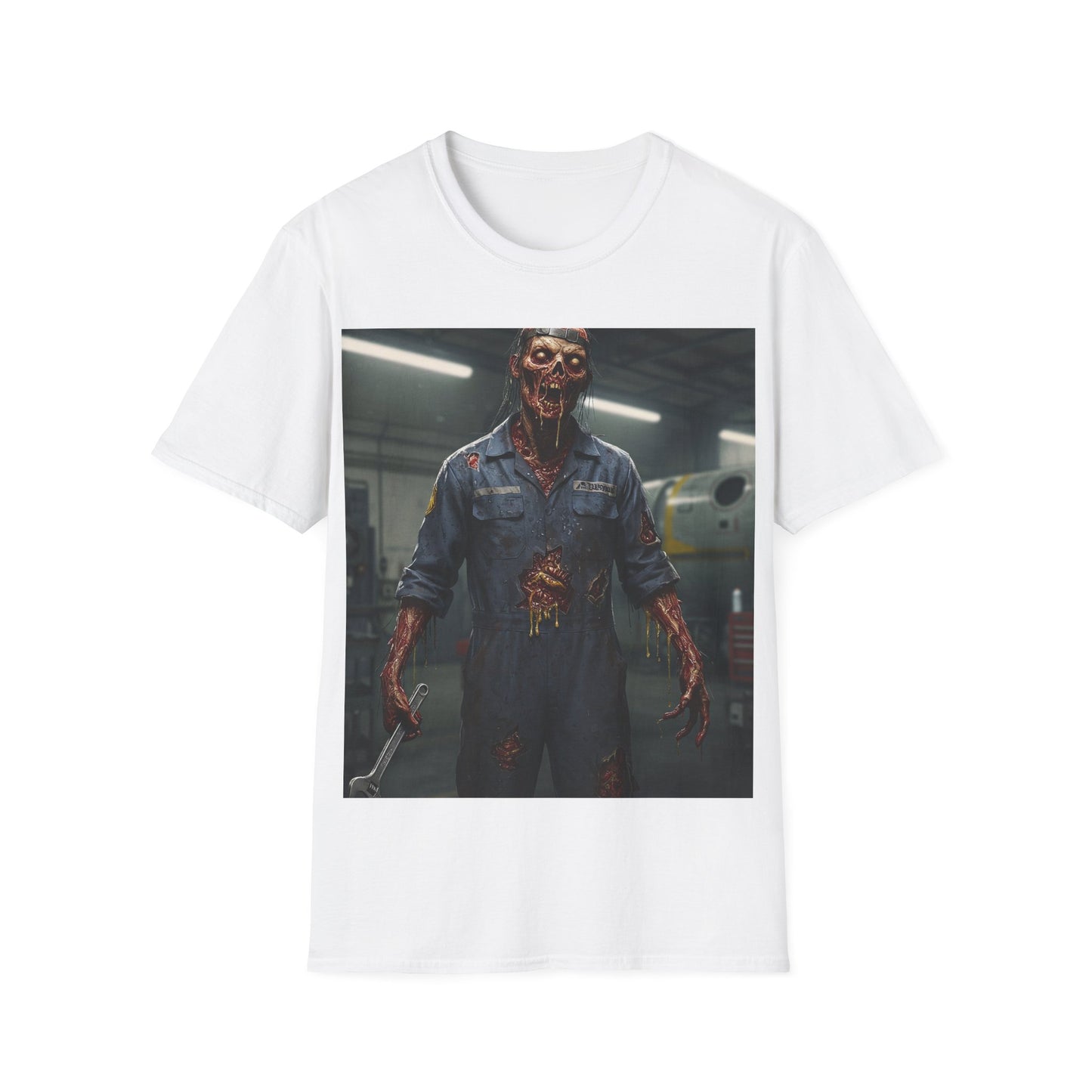 UK - Unisex Softstyle Horror Graphic T-Shirt - Perfect for Halloween and Horror Fans