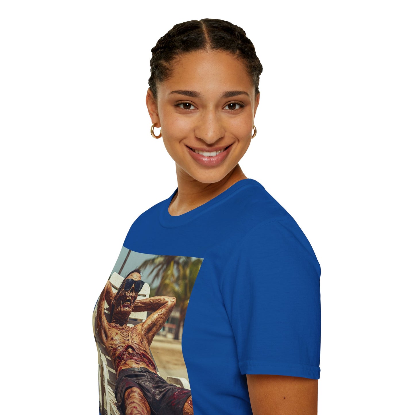 Chill Vibes Skeleton Graphic T-Shirt - Unisex Softstyle