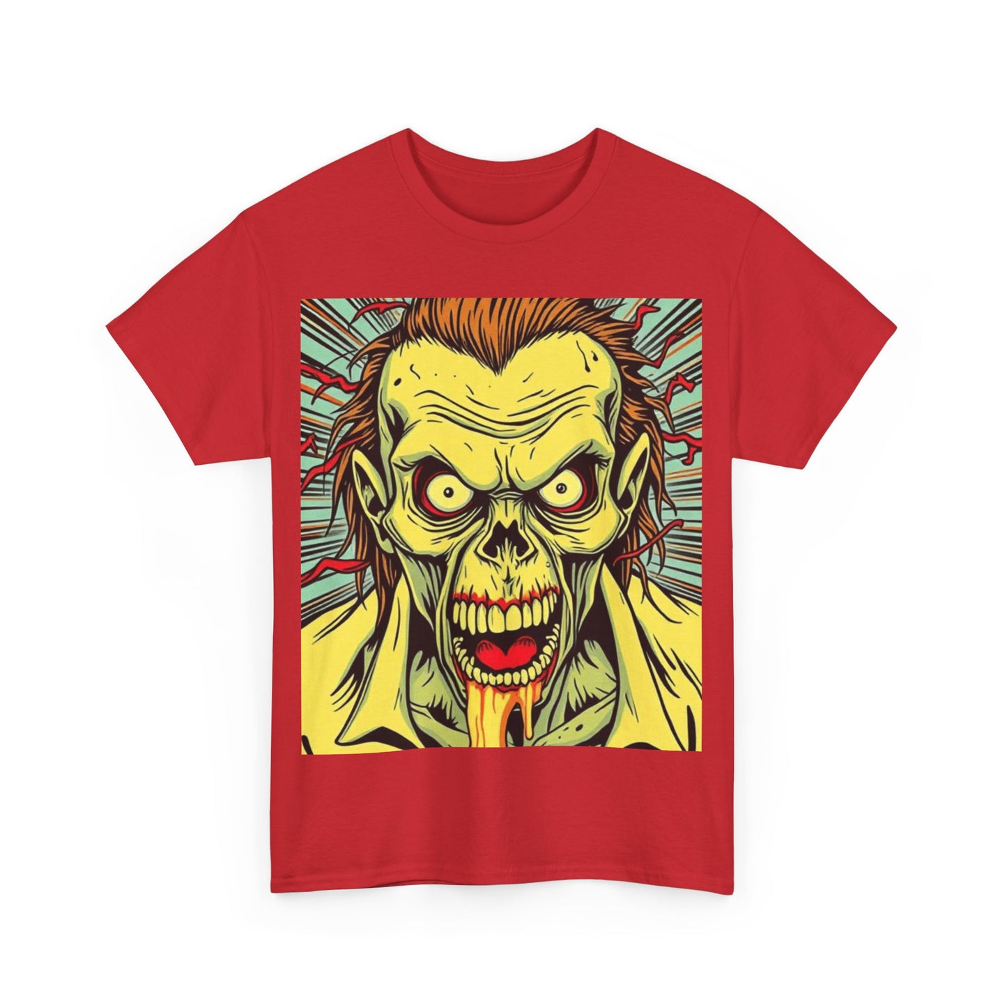 UK - Graphic Zombie Tee - Unisex Heavy Cotton T-Shirt for Horror Fans