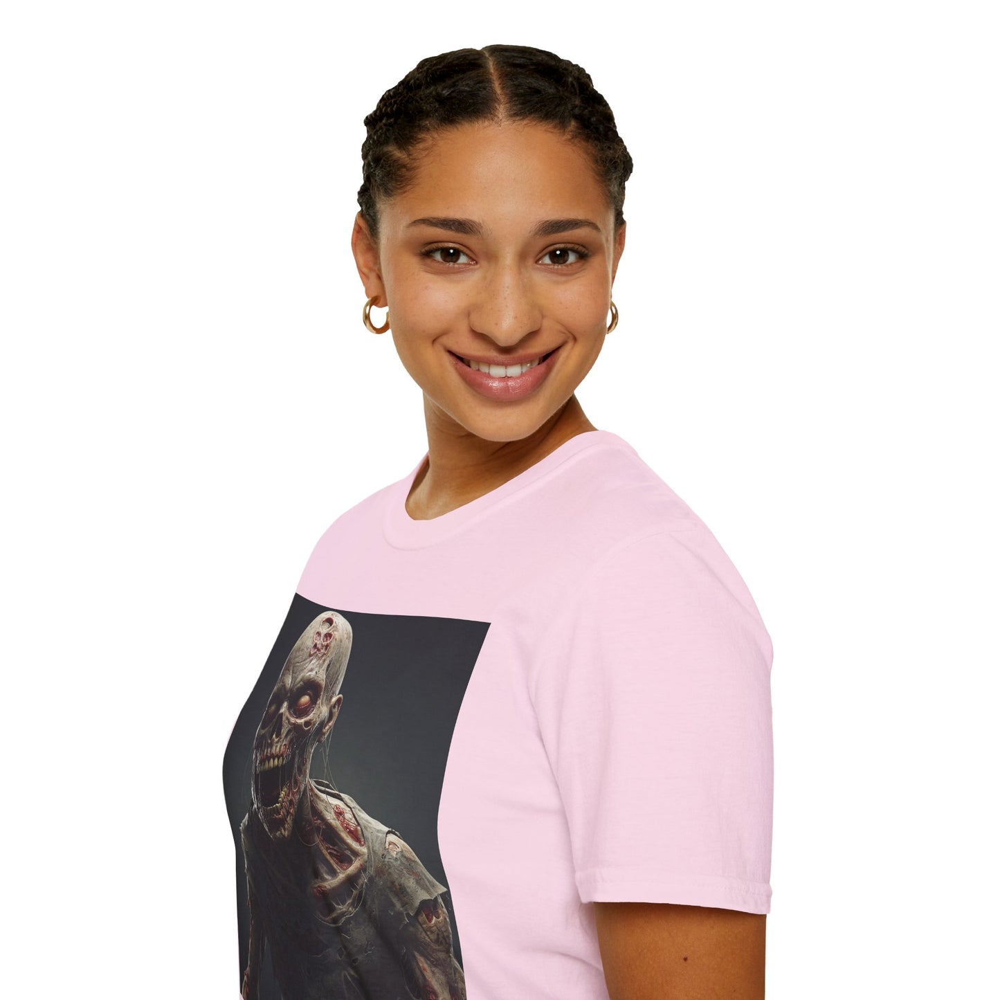 Zombie Graphic Unisex Softstyle T-Shirt | Perfect for Halloween and Horror Fans