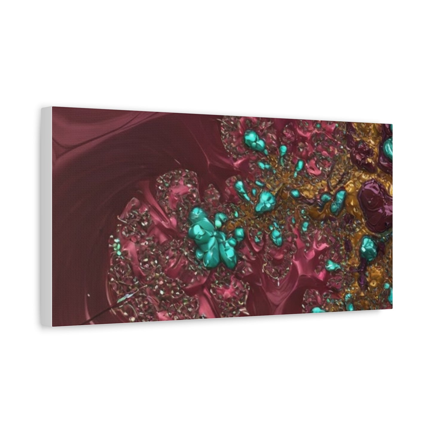 Abstract Art Canvas Print - Vibrant Fractal Design for Home Decor