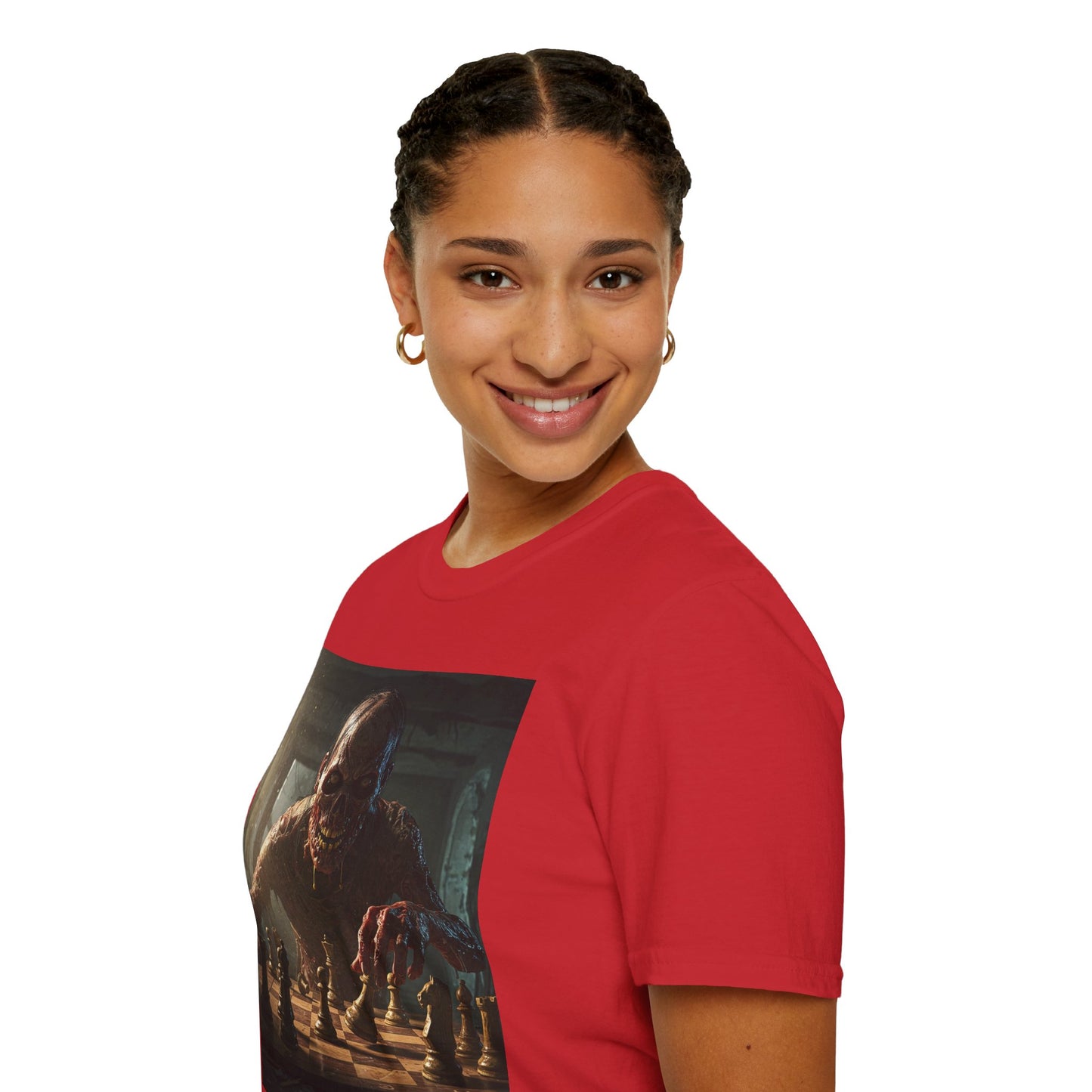 Vintage Chess Monster Unisex Softstyle T-Shirt - Perfect for Game Nights and Fantasy Fans