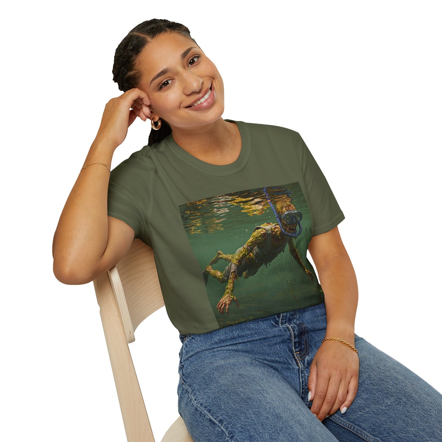 Underwater Explorer Unisex Softstyle T-Shirt - Nature Lover Graphic Tee
