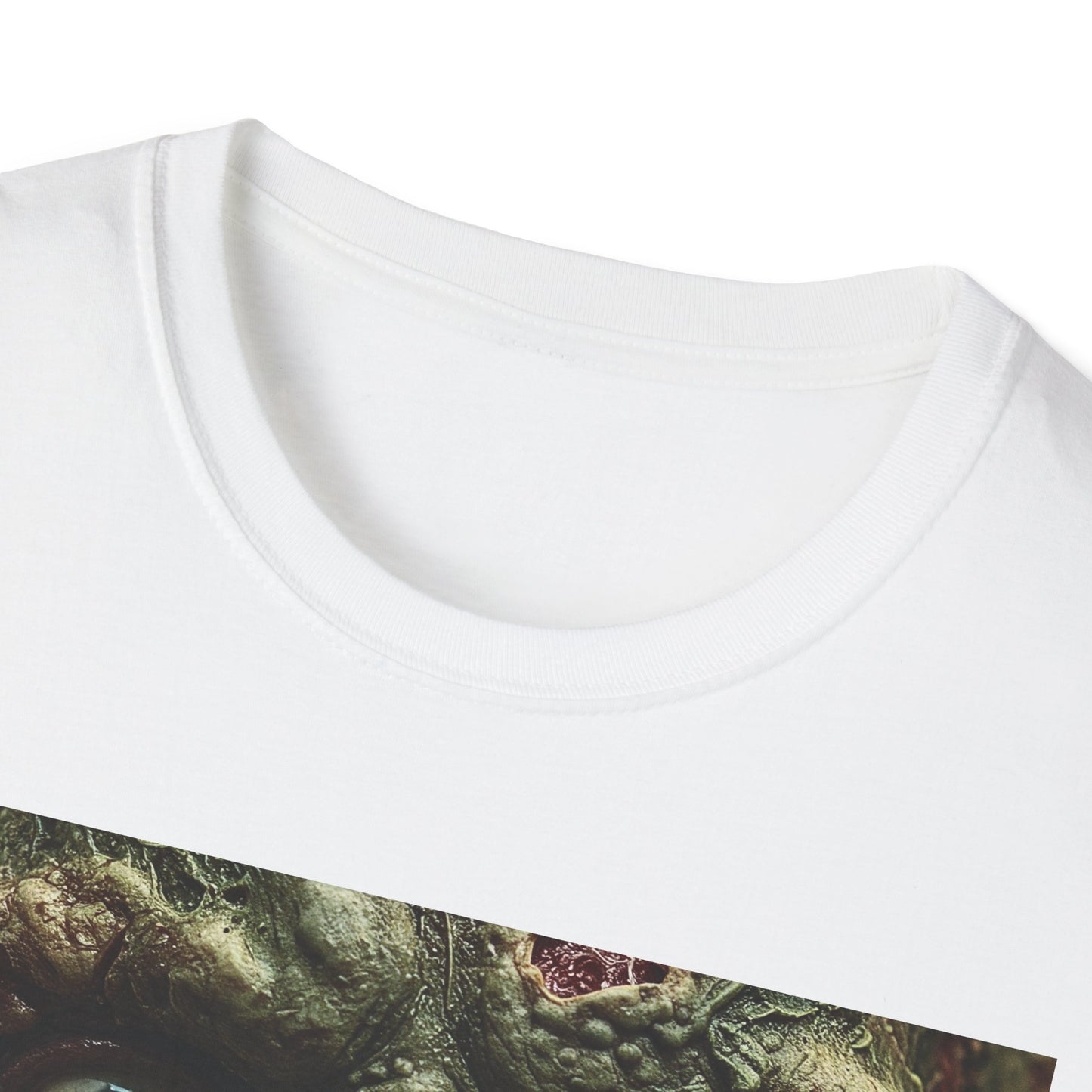 Apocalyptic Portrait Tee, bold, decaying zombie graphic