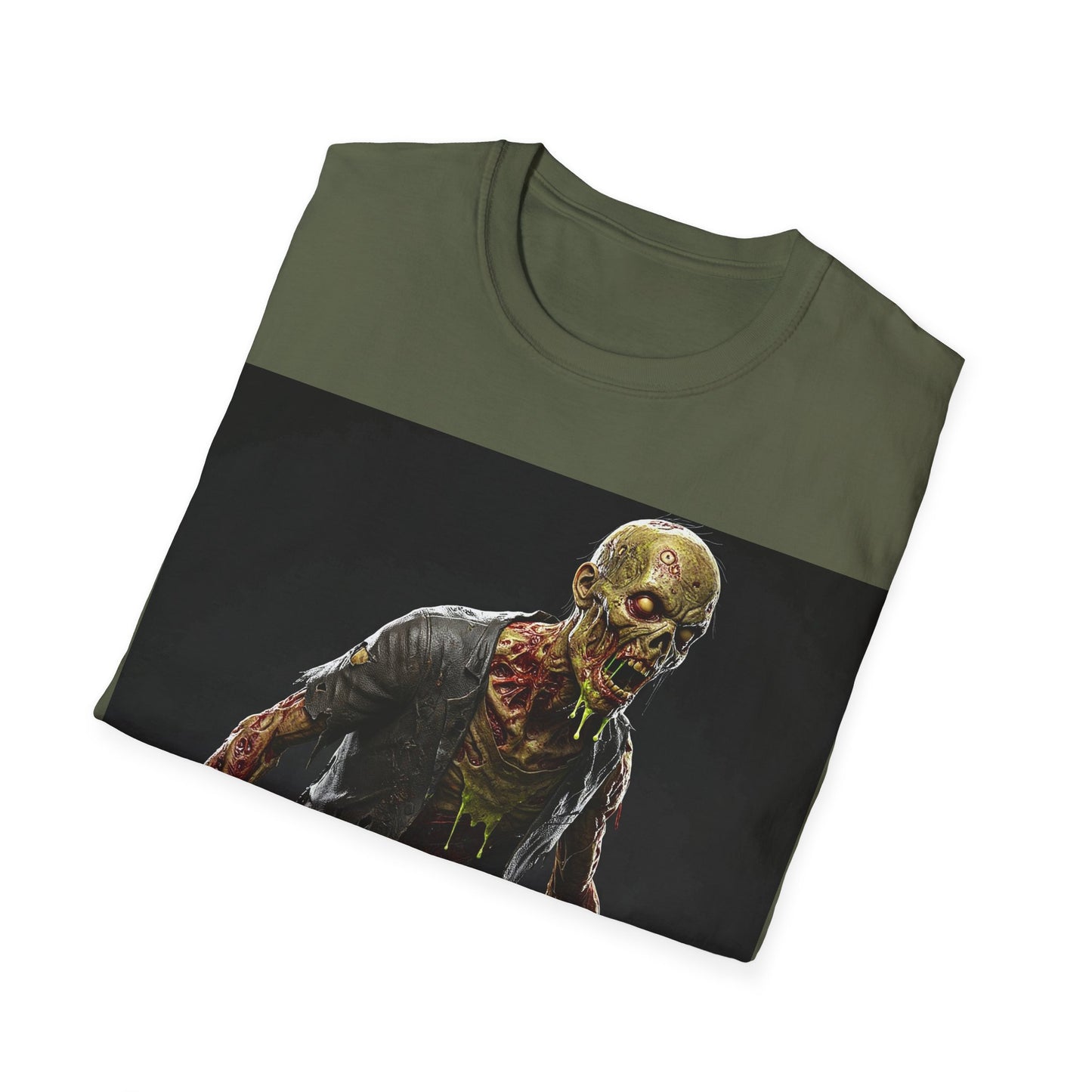 UK - Zombie Graphic Unisex Softstyle T-Shirt | Perfect for Halloween and Horror Fans