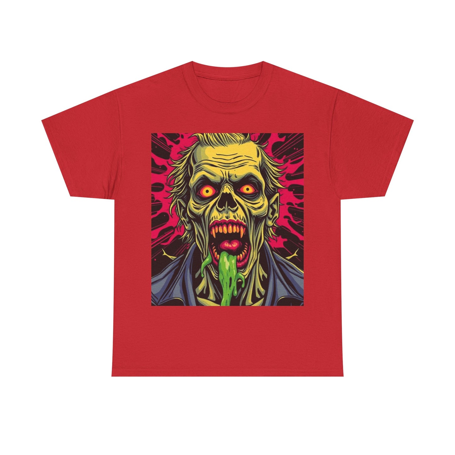 UK - Zombified Horror Unisex Heavy Cotton Tee - Perfect for Halloween, Parties & Casual Wear
