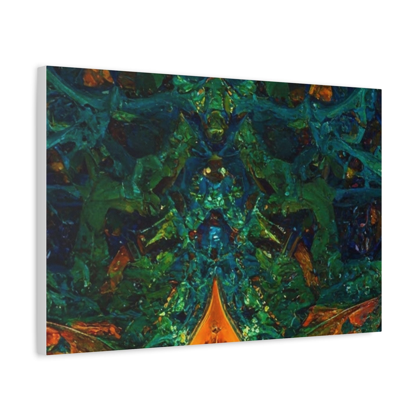 Vibrant Abstract Fractal Art Canvas Print
