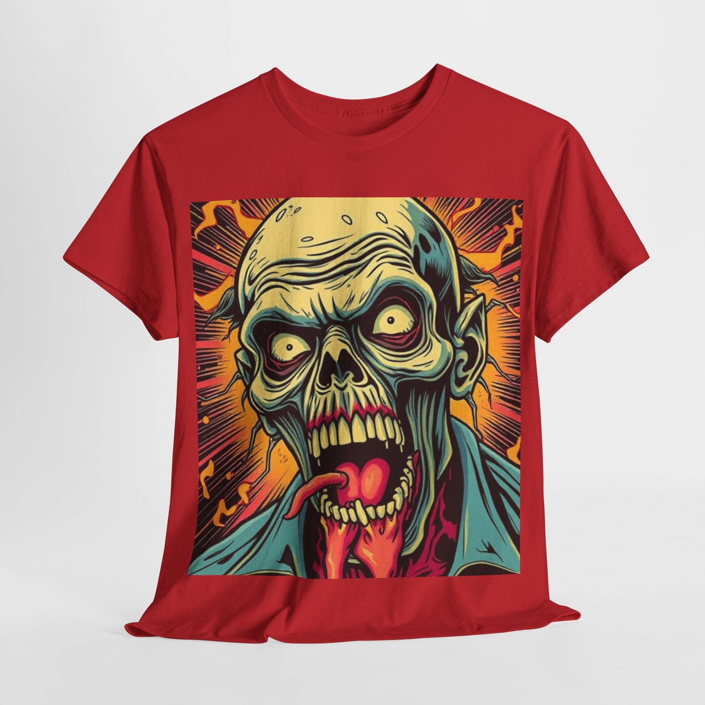 UK - Unisex Zombie Graphic Tee - Heavy Cotton T-Shirt for Horror Fans