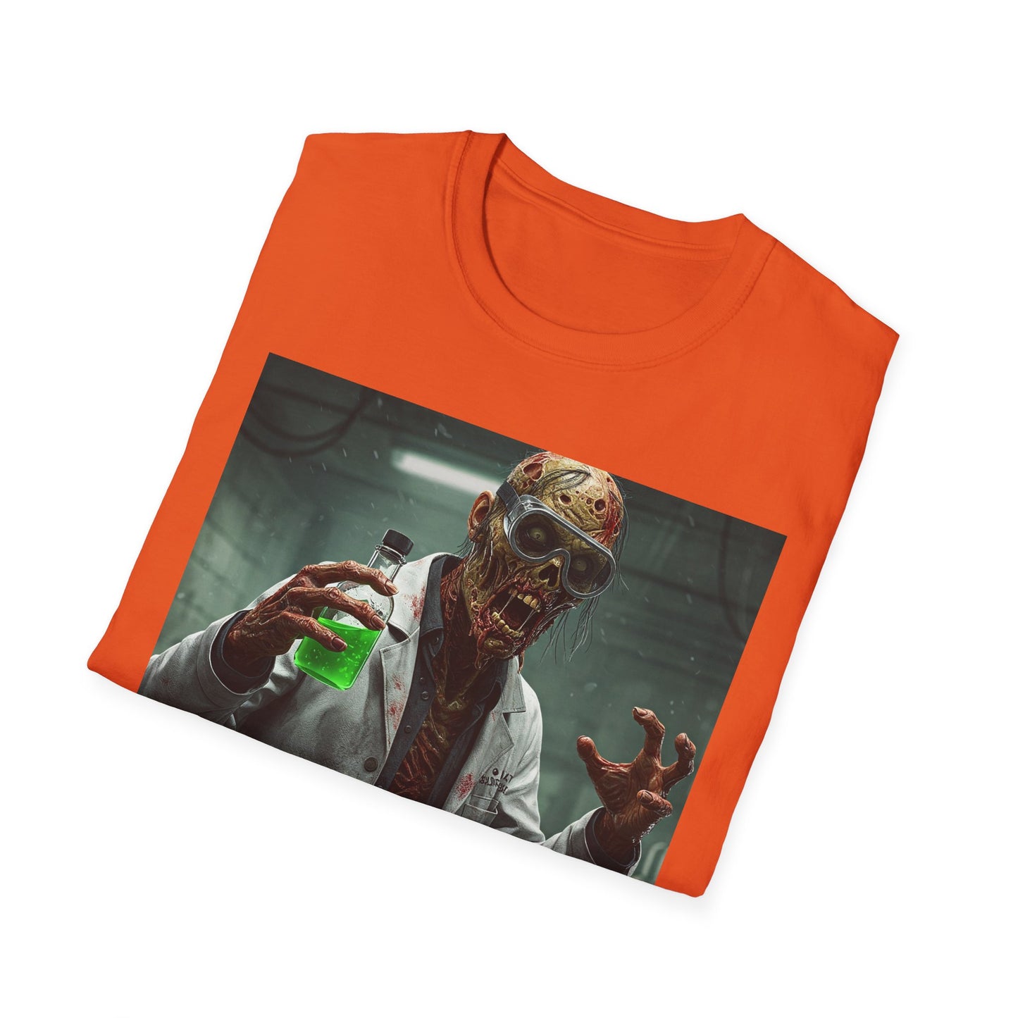 Creepy Scientist Unisex Softstyle T-Shirt | Halloween Horror Tee