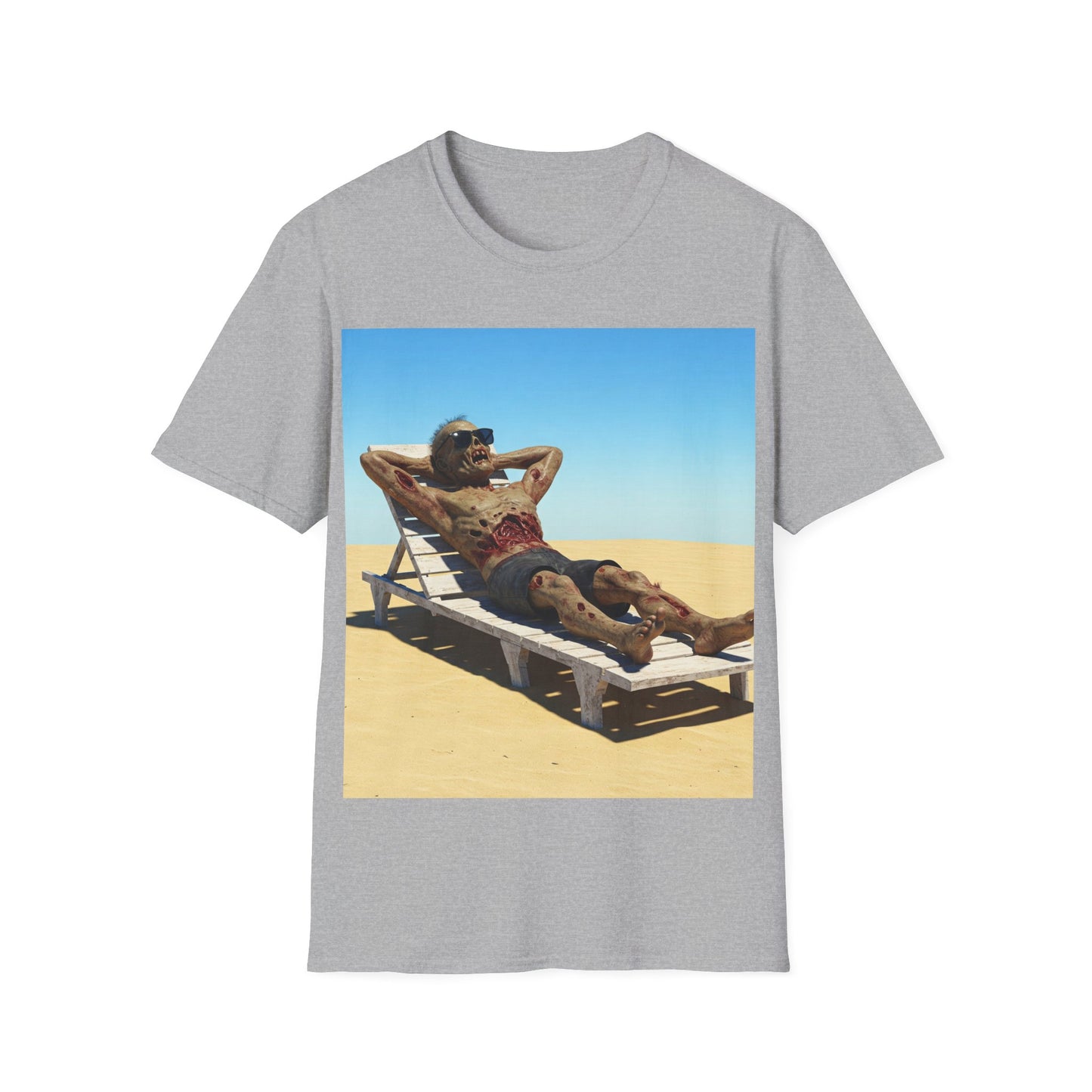UK - Relaxed Vibes Unisex Softstyle T-Shirt - Beach Chill Design