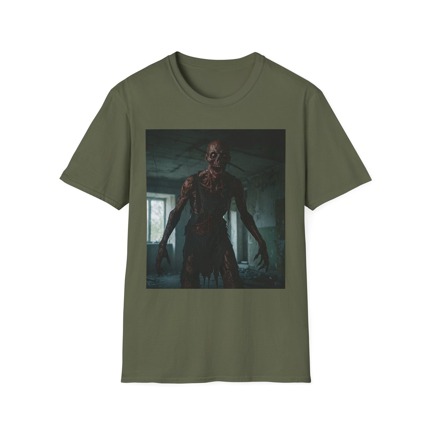 Creepy Horror Graphic Unisex T-Shirt – Perfect for Halloween and Haunted House Lovers