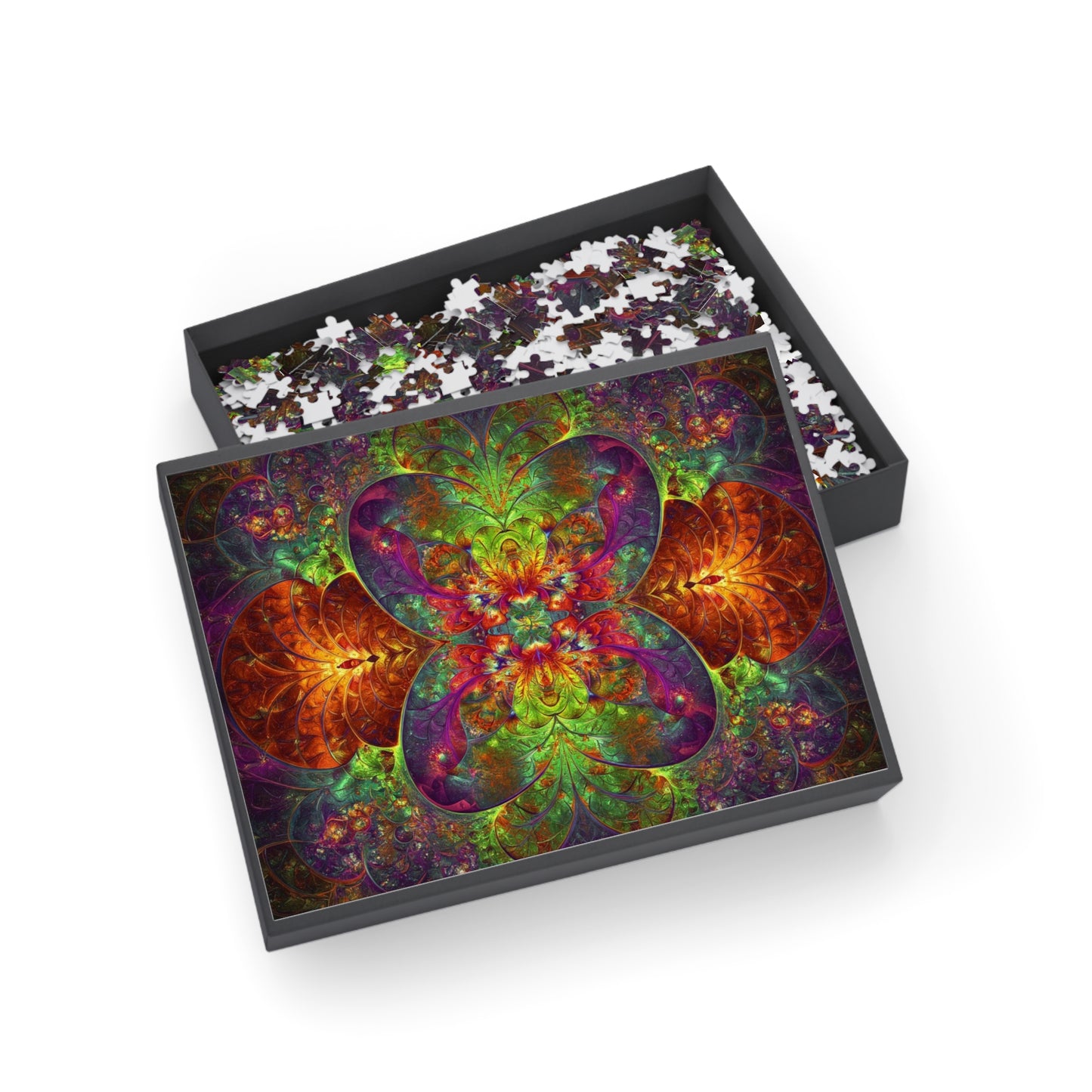 Colorful Mandala Puzzle (96, 252, 500, 1000-Piece) - Perfect for Family Game Night