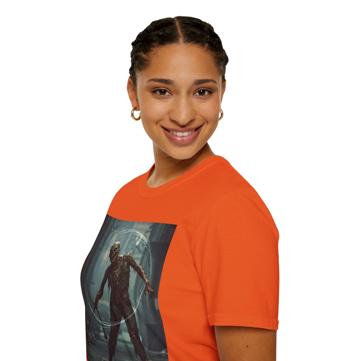 Unisex Softstyle Horror Graphic T-Shirt - Spooky Monster Design