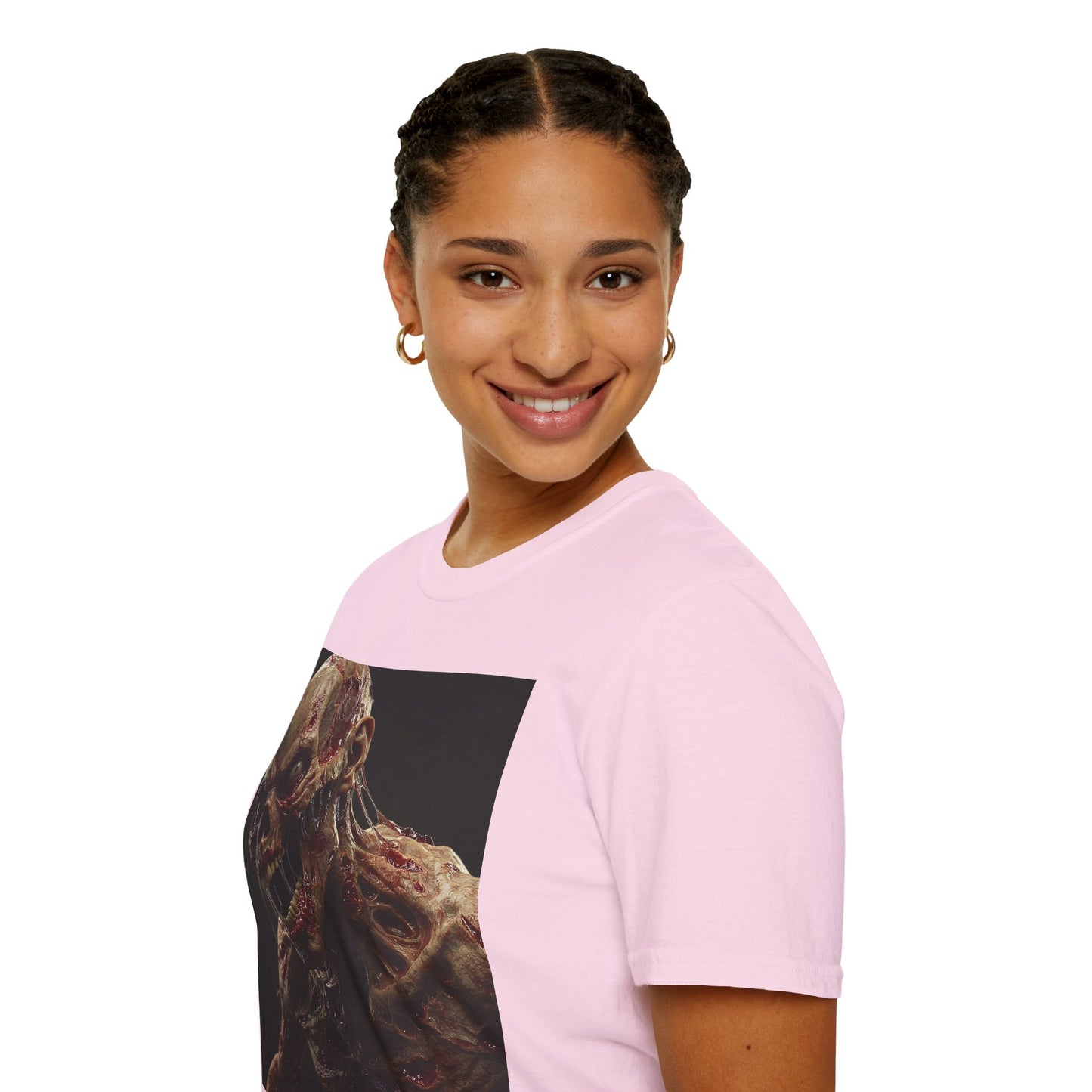 Zombie Art Unisex Softstyle T-Shirt - Graphic Horror Tee
