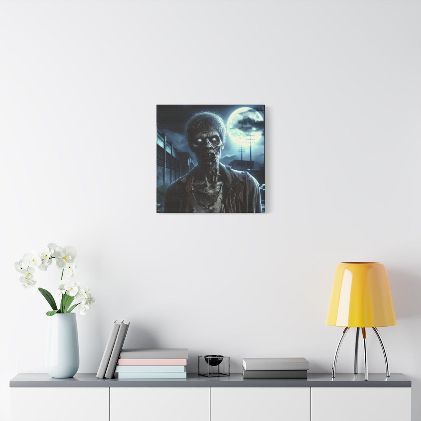 Zombie Wall Art Canvas - Spooky Home Decor