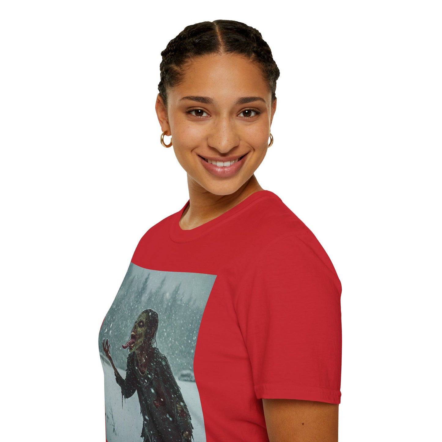 Chilling Horror Graphic Tee - Unisex Softstyle T-Shirt with Spooky Design