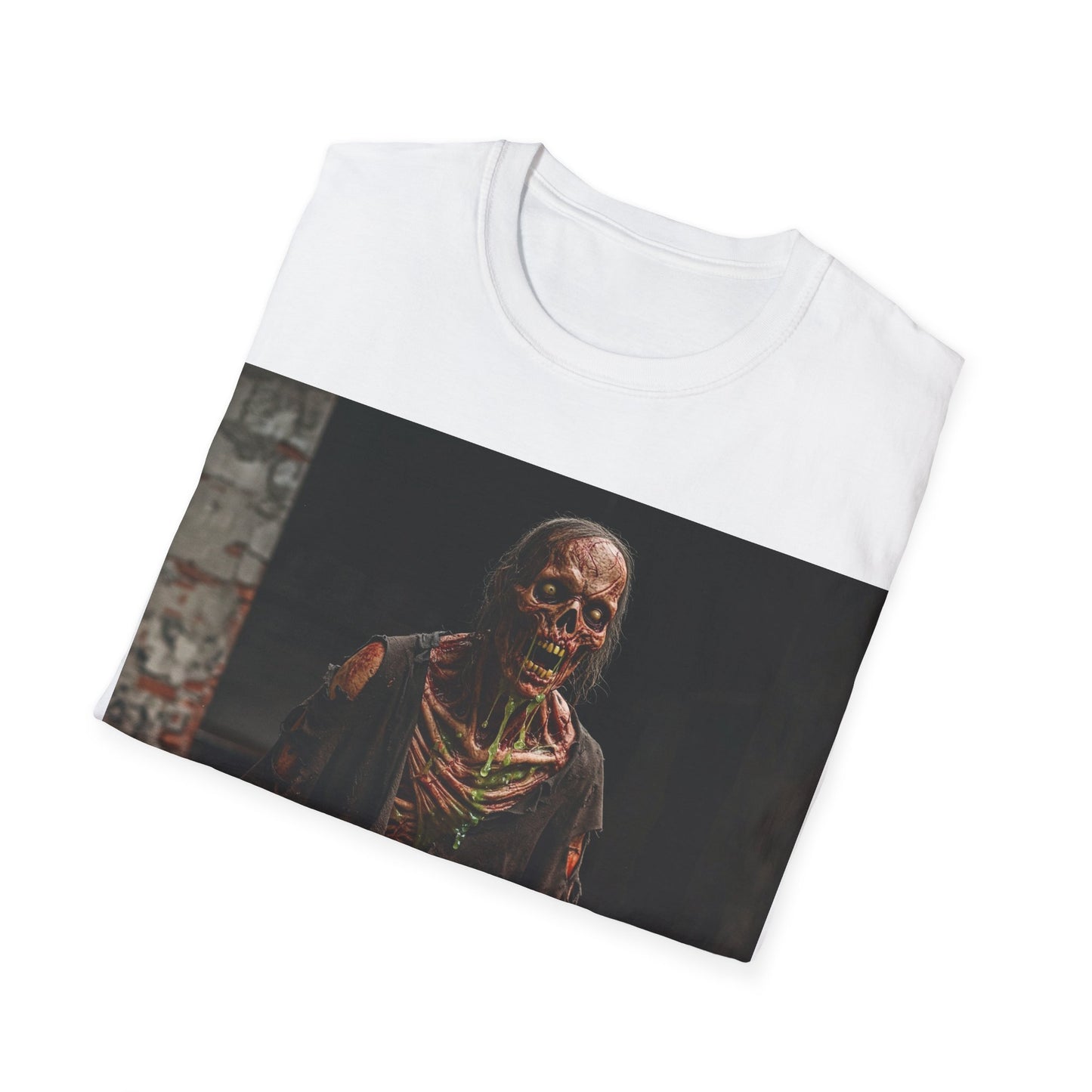 UK - Unisex Softstyle Zombie T-Shirt for Halloween