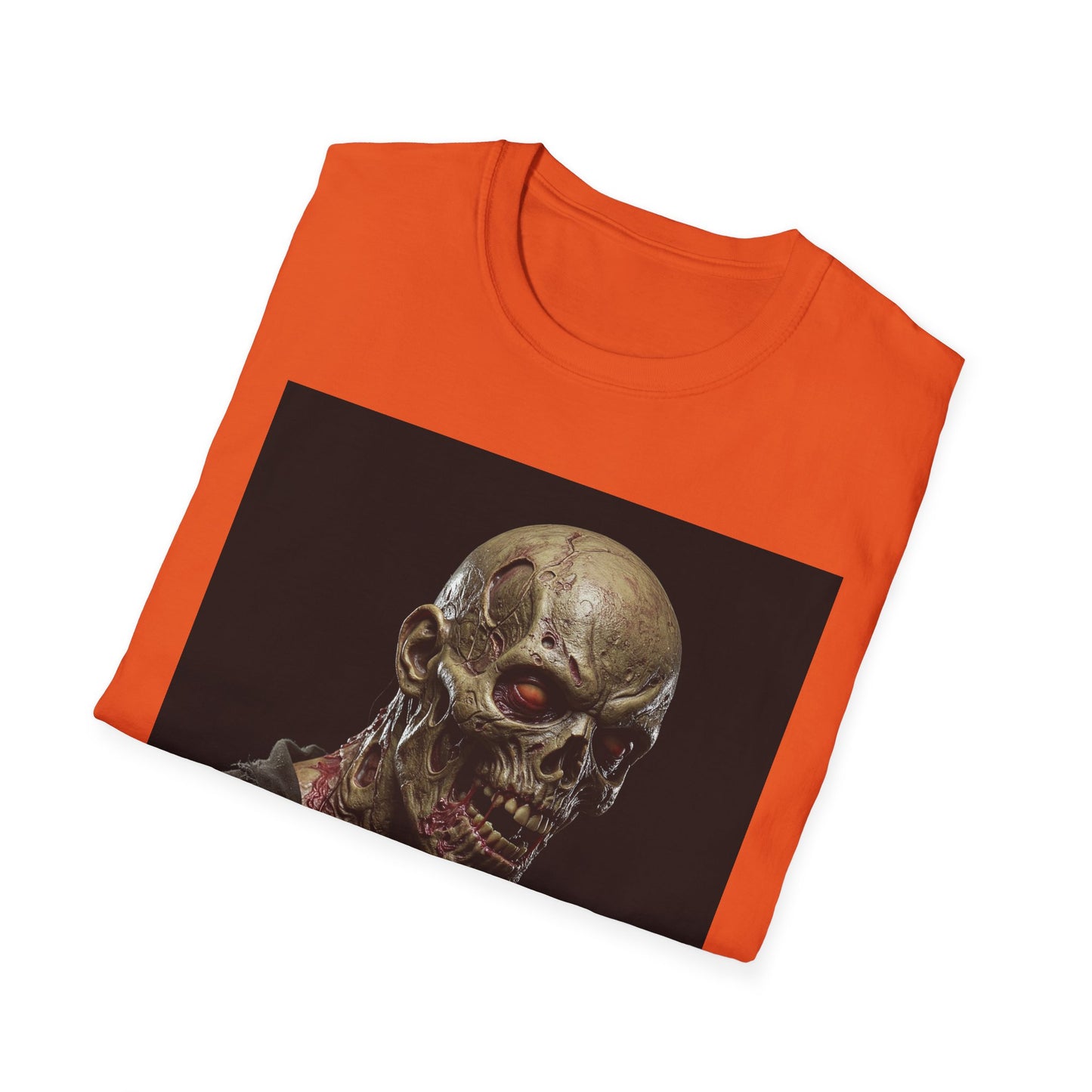 Apocalyptic Portrait Tee, bold, decaying zombie graphic