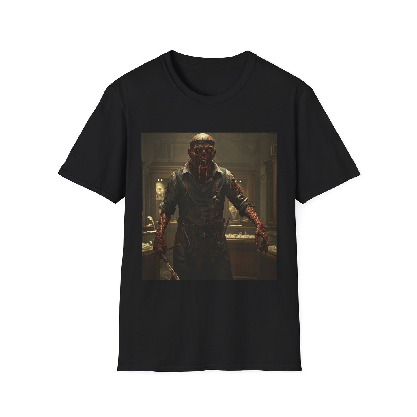 Unisex Horror-Themed Softstyle T-Shirt - Perfect for Halloween and Cosplay