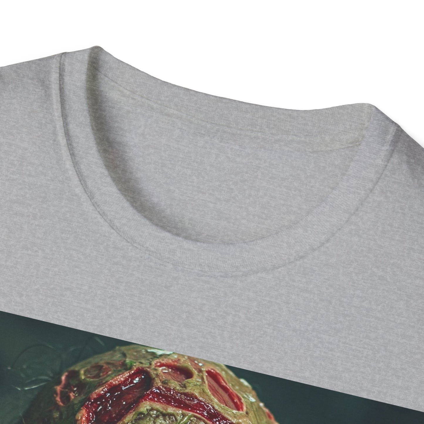 UK - Zombie Horror Apocalyptic Portrait Tee, bold, decaying zombie graphic
