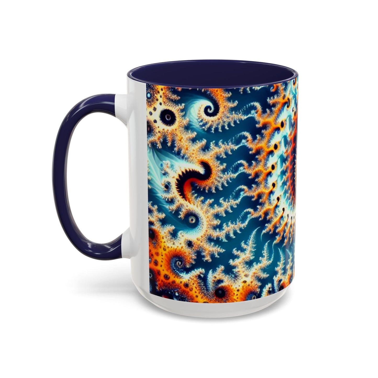 Vibrant Spiral Design Coffee Mug - 11/15oz Ceramic Accent Cup for Art Lovers
