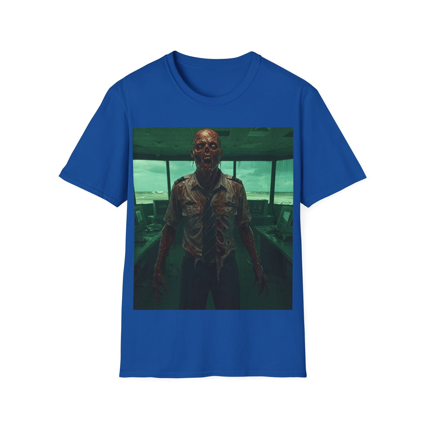 UK - Unisex Softstyle Zombie Graphic Tee - Perfect for Halloween and Horror Fans