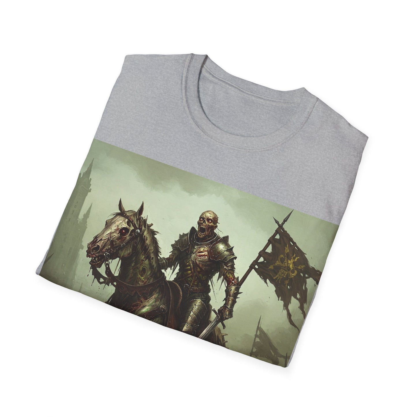UK - Epic Knight Riding T-Shirt - Unisex Fantasy Graphic Tee