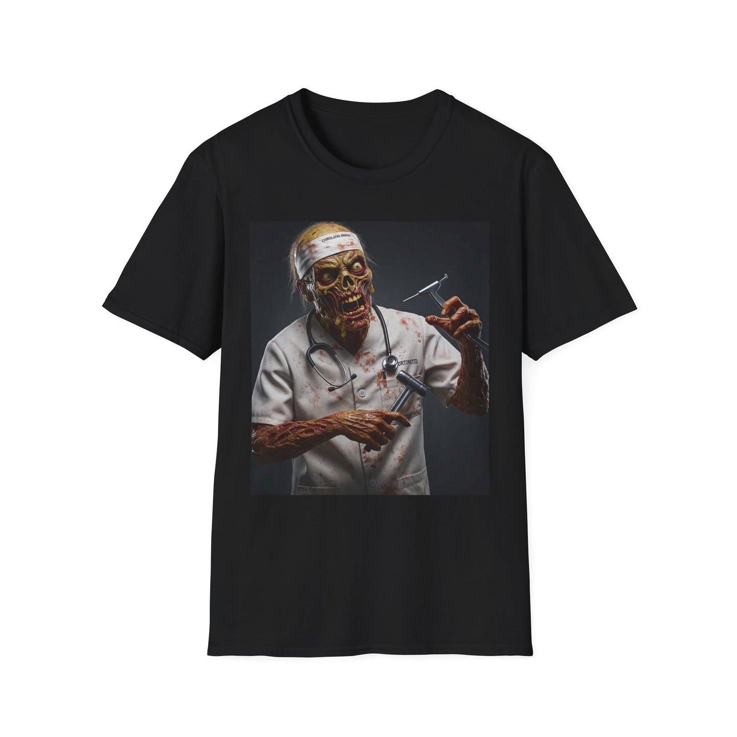 Zombie Doctor Unisex Softstyle T-Shirt - Perfect for Halloween & Horror Fans
