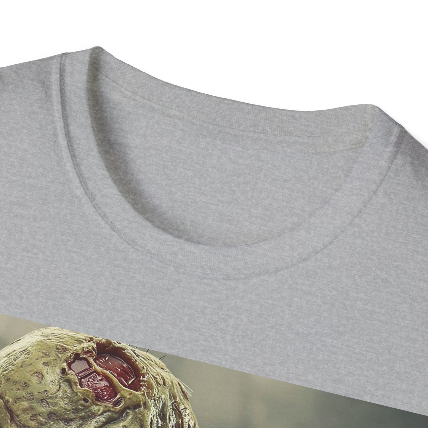 UK - Unisex Softstyle Zombie Graphic T-Shirt - Perfect for Halloween and Horror Fans
