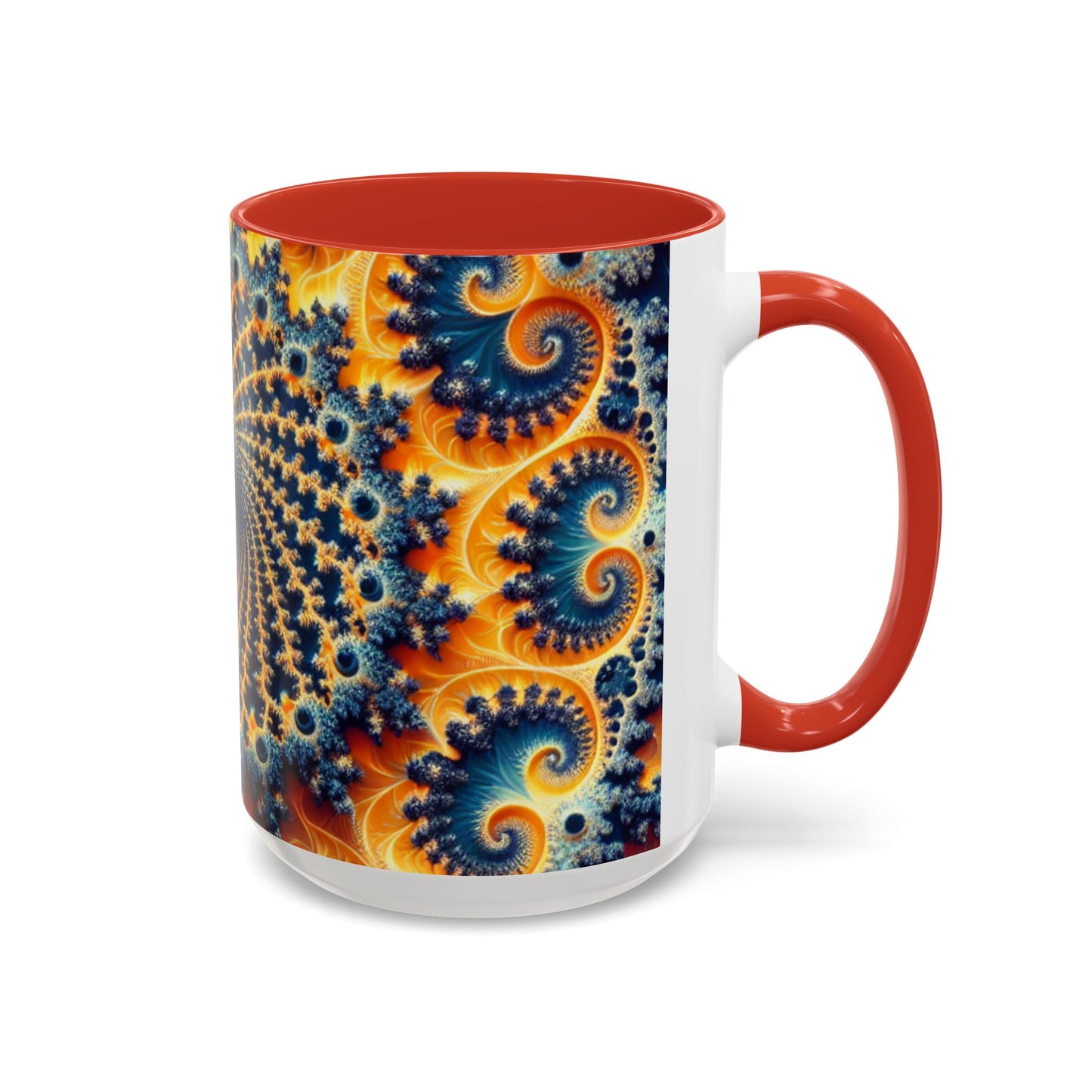 Vibrant Abstract Accent Coffee Mug - Unique 11 & 15oz Design for Art Lovers