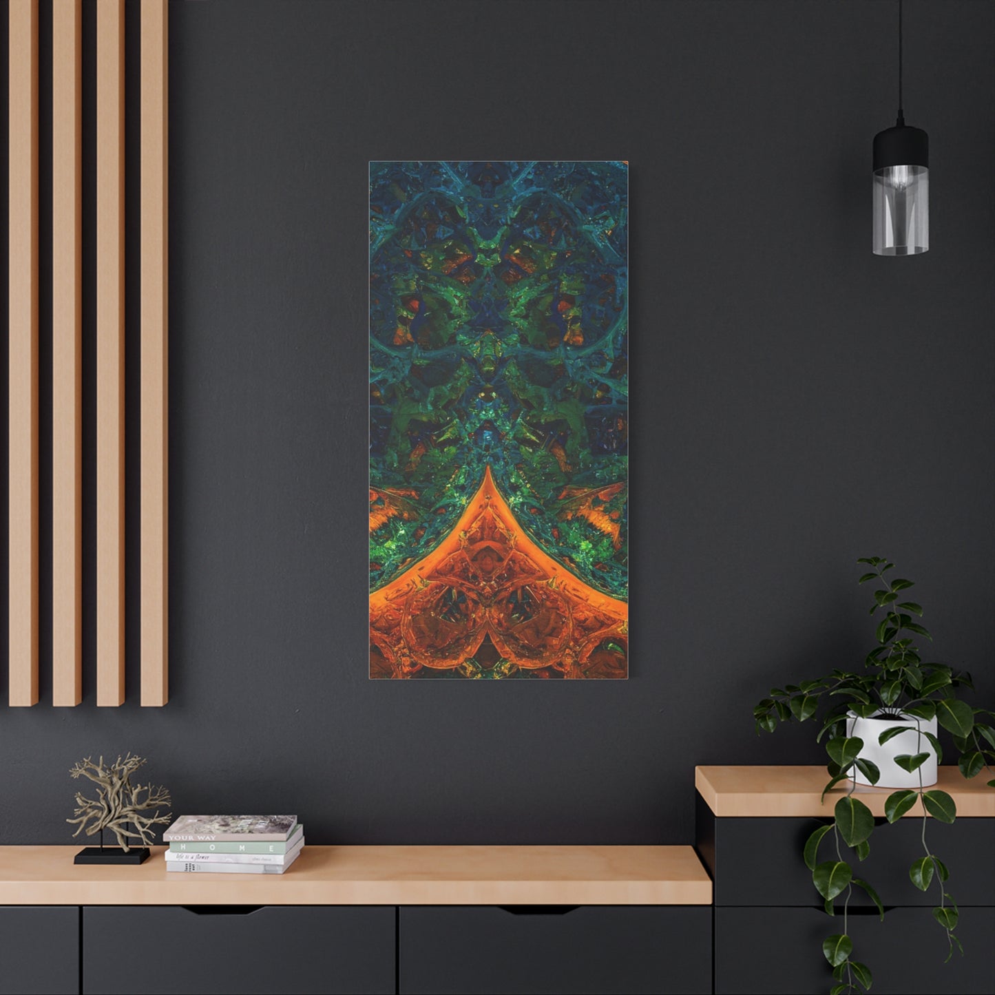 Vibrant Abstract Fractal Art Canvas Print