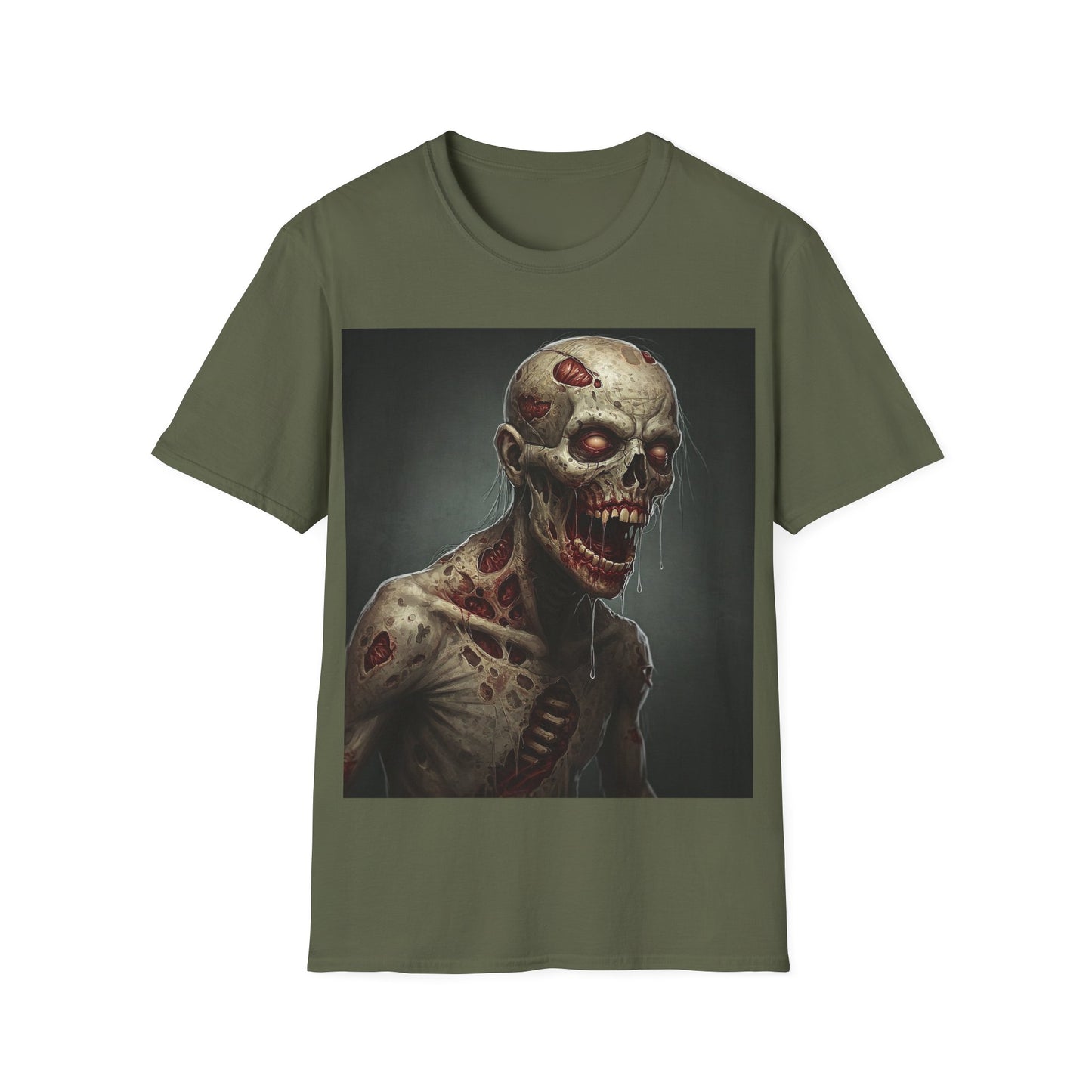 UK - Zombie Graphic Unisex Softstyle T-Shirt for Horror Fans