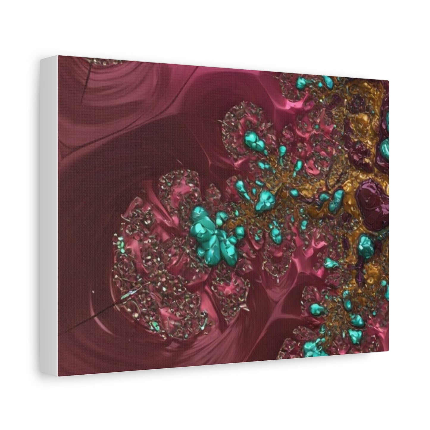 Abstract Art Canvas Print - Vibrant Fractal Design for Home Decor