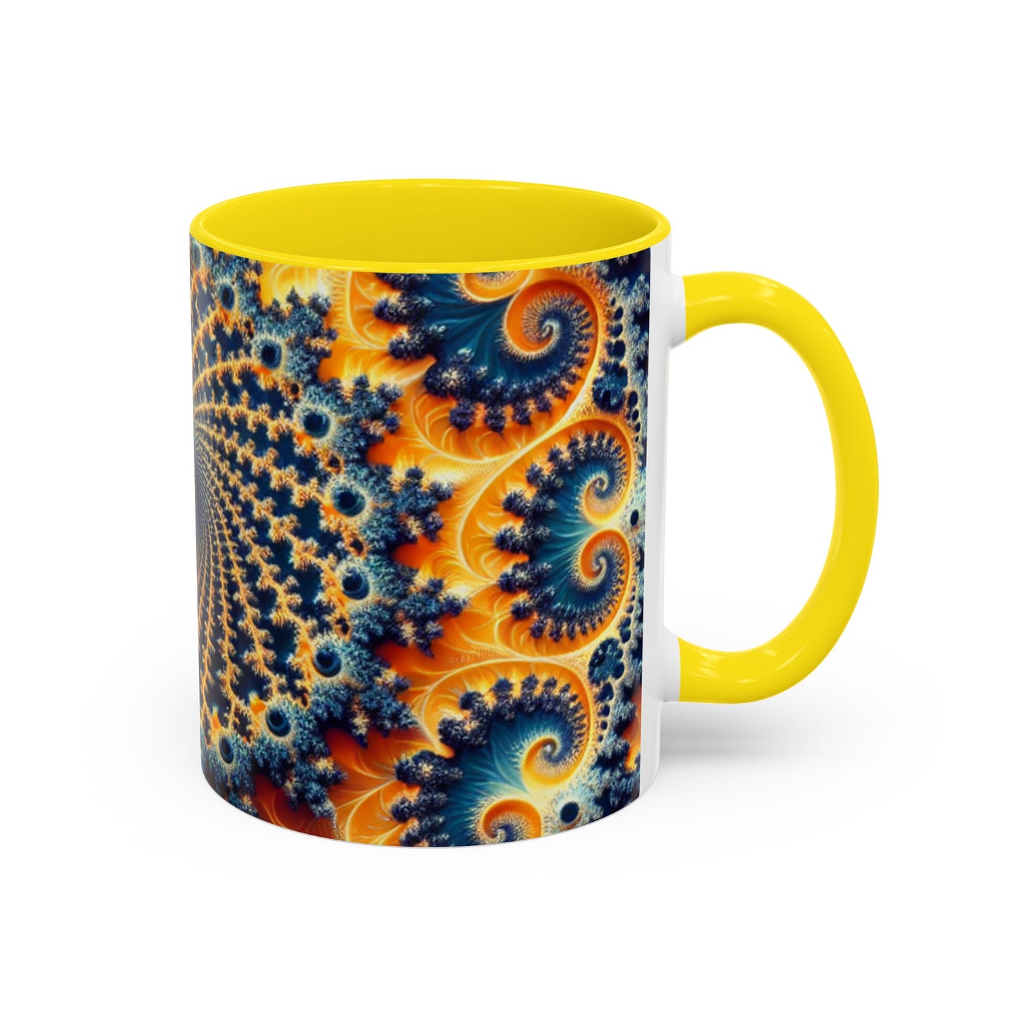 Vibrant Abstract Accent Coffee Mug - Unique 11 & 15oz Design for Art Lovers
